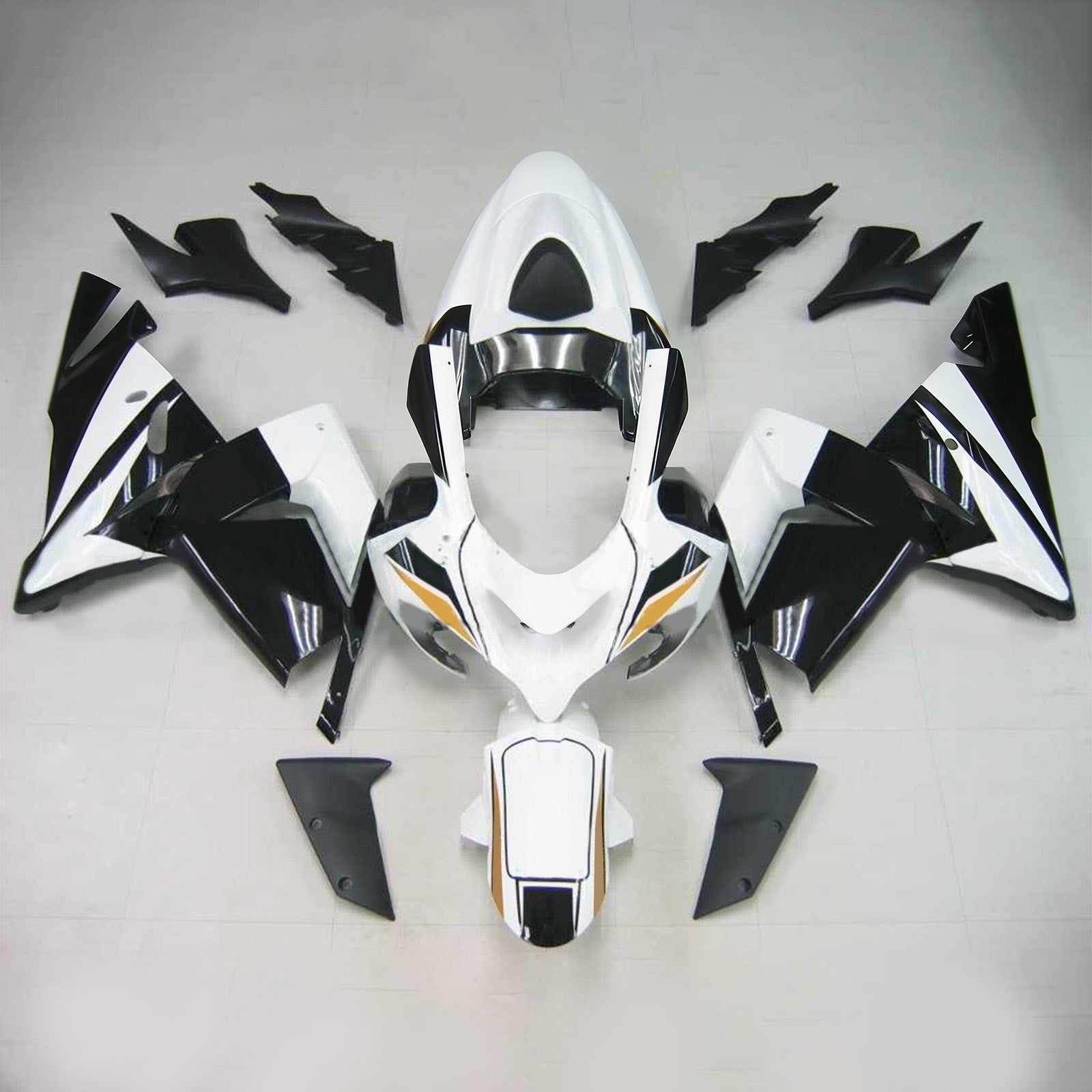 Kit de carénage Amotopart pour Kawasaki ZX10R 2004-2005 Générique