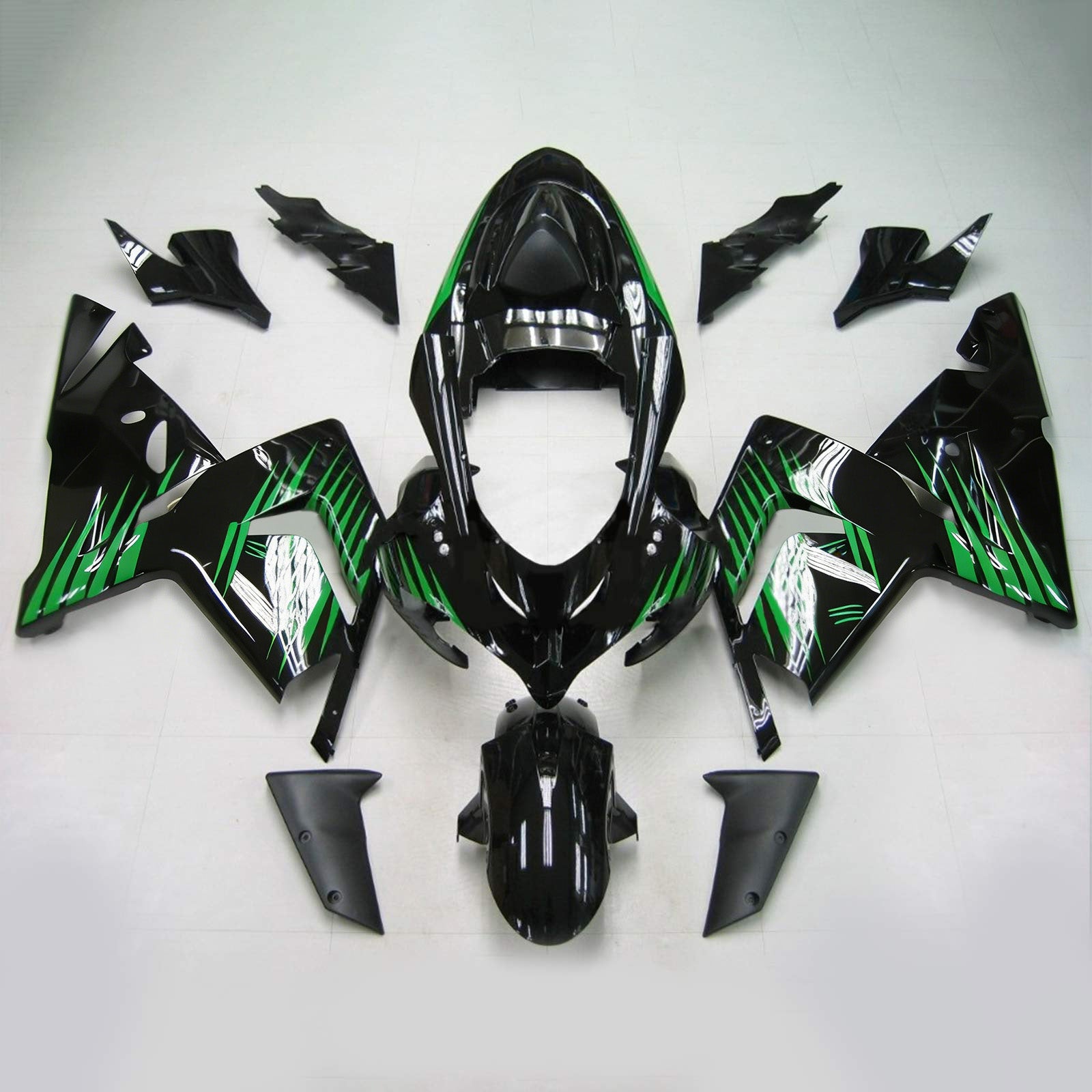 Kit de carénage Amotopart pour Kawasaki ZX10R 2004-2005 Générique