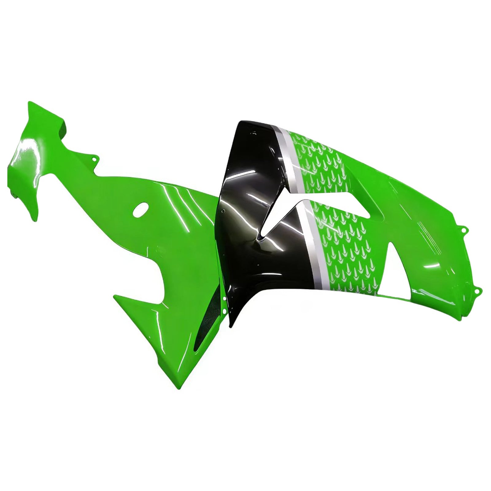 Carenados Amotopart 2006-2007 Kawasaki ZX 10R Verde Negro No.56 Nakano Genérico