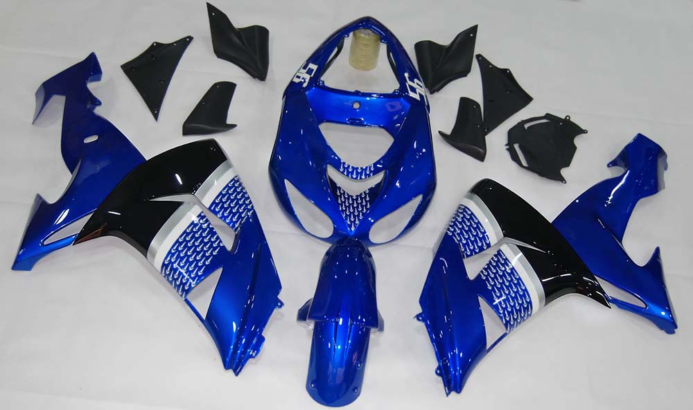 Carénages Amotopart 2006-2007 Kawasaki ZX 10R Bleu Noir No.56 Nakano Generic