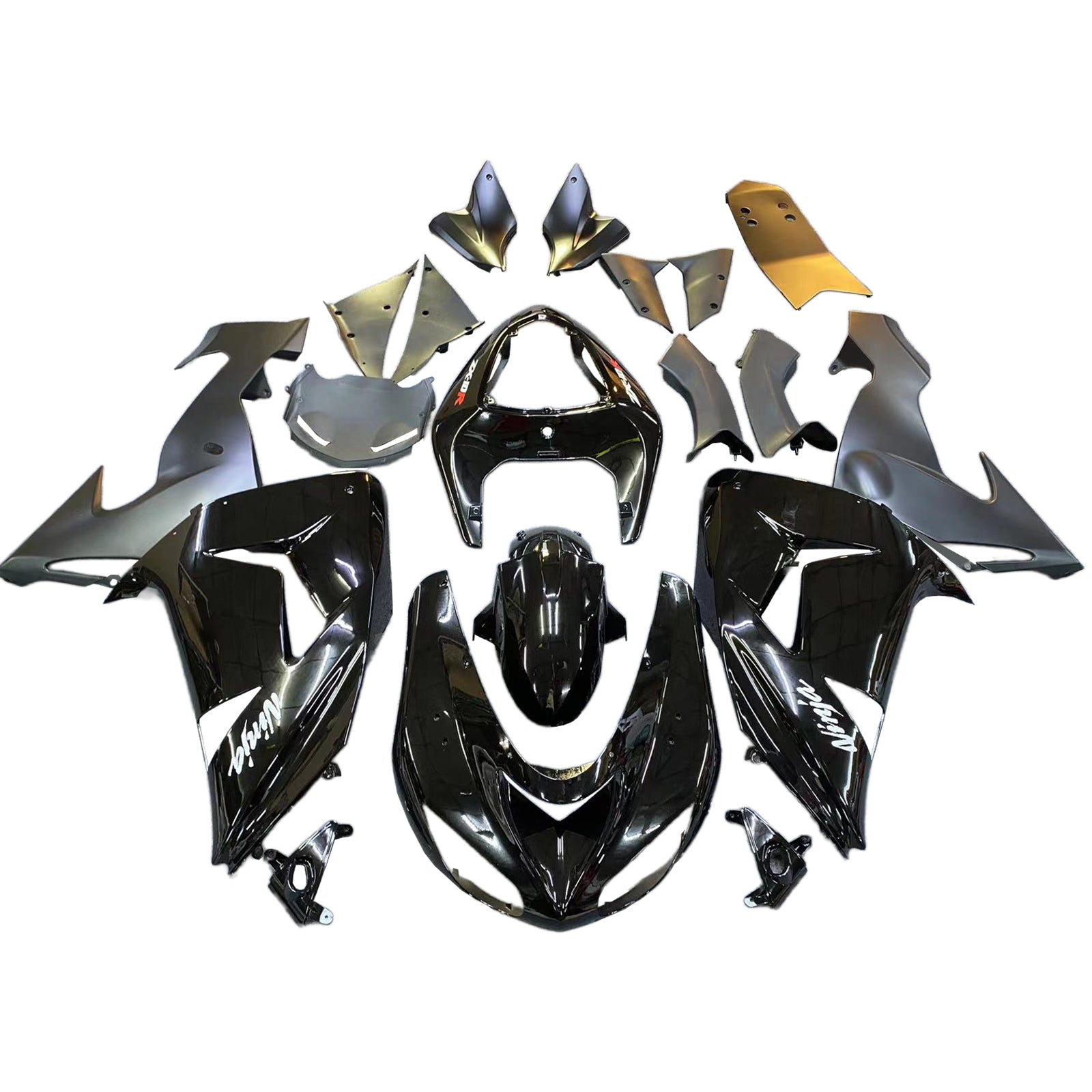 Amotopart Fairings 2006-2007 Kawasaki ZX 10R Black Ninja Generic