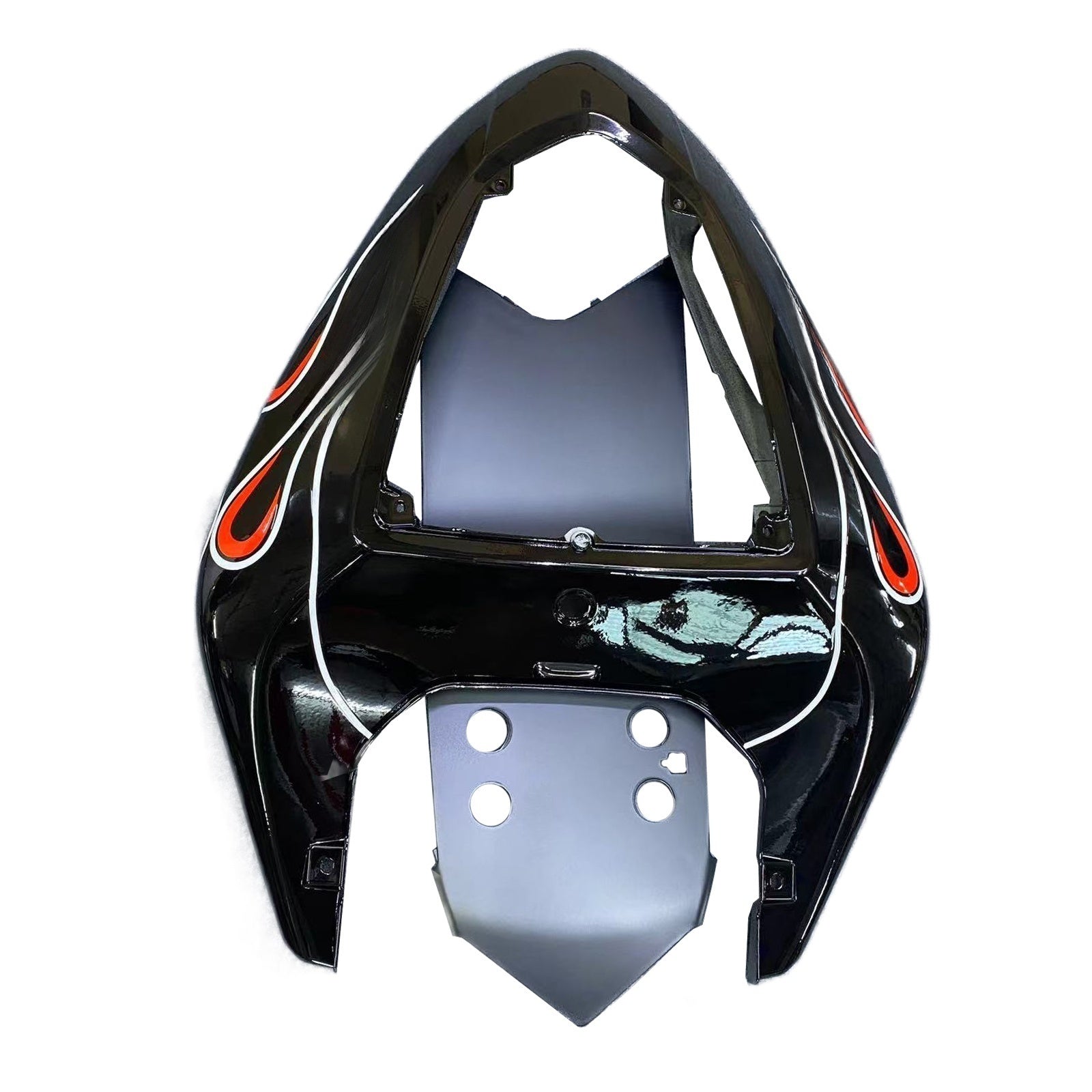 Carénages Amotopart 2006-2007 Kawasaki ZX 10R Noir Rouge Flame Generic