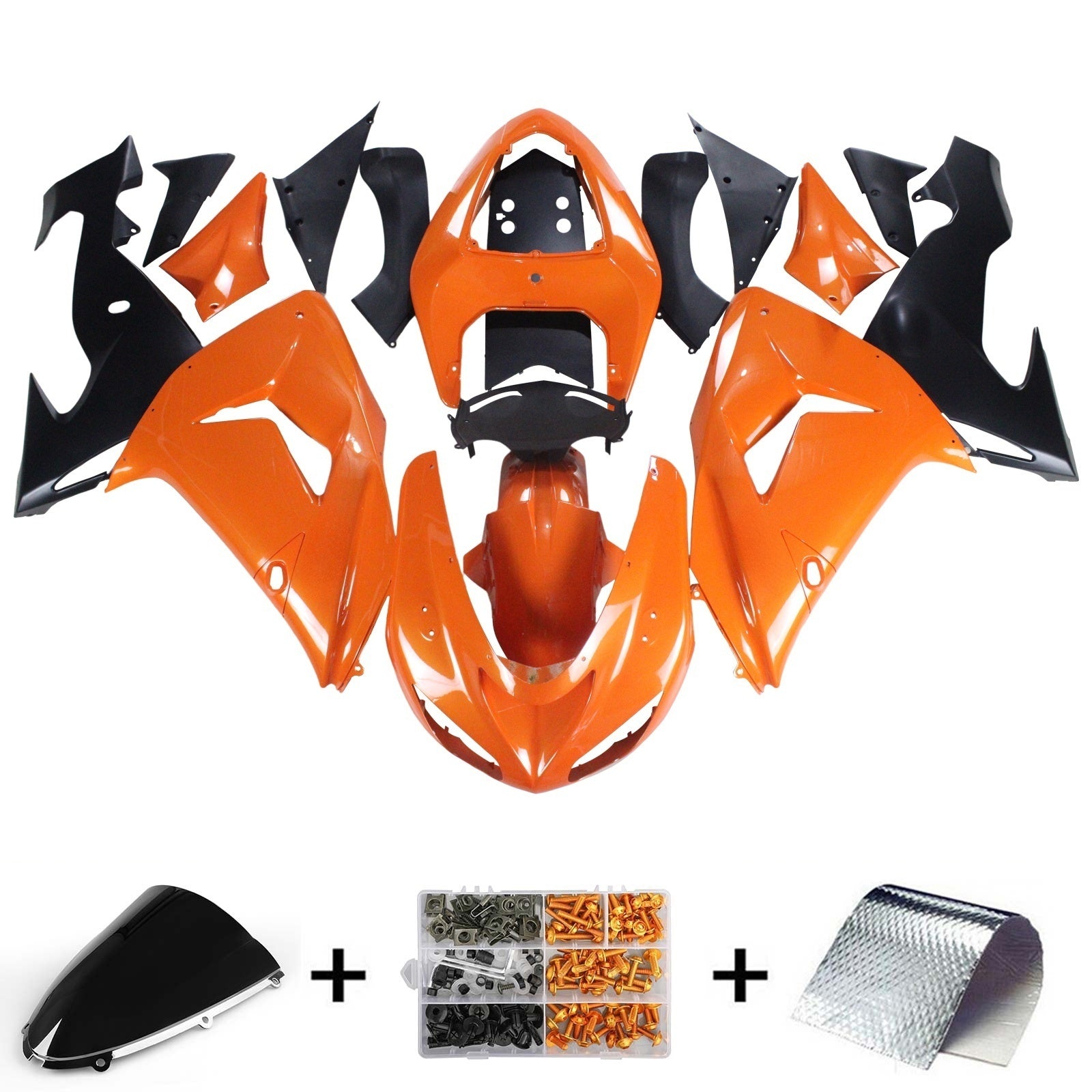 Kit de carenado Amotopart para Kawasaki ZX10R 2006-2007 Genérico