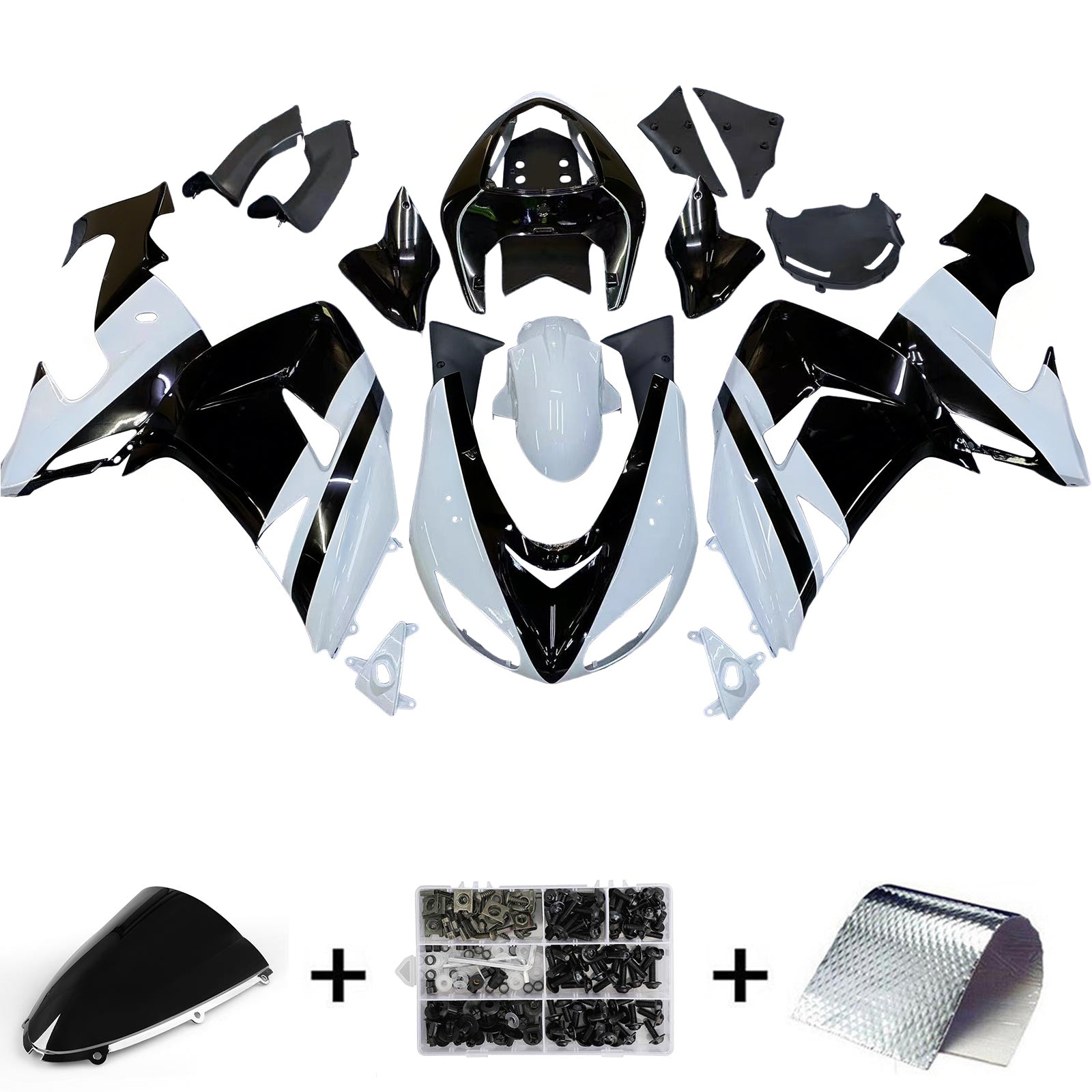 Amotopart Kawasaki ZX10R 2006-2007 Kit plastikowy sklep