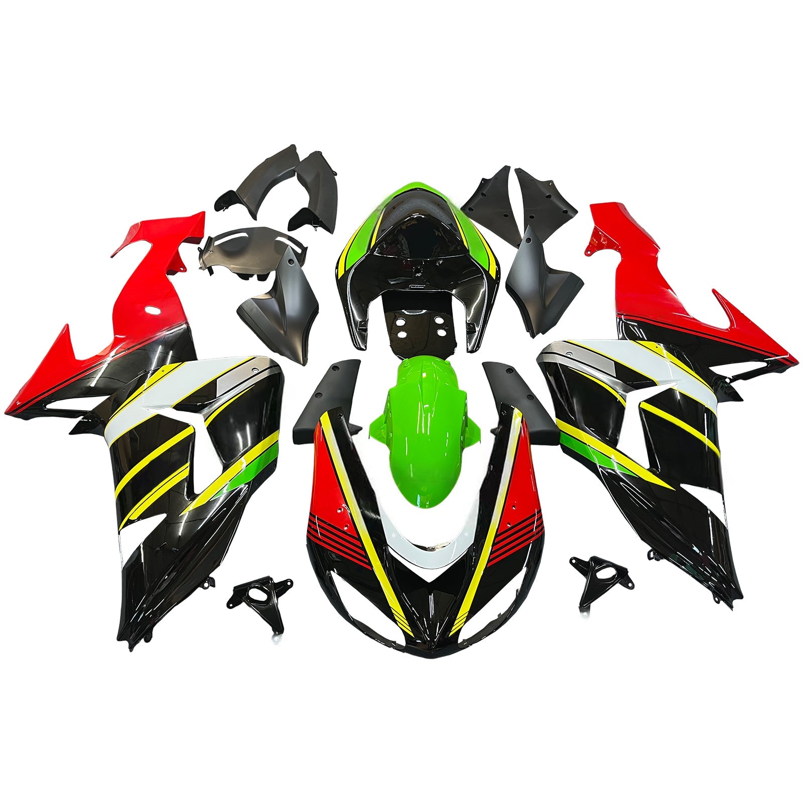 Amotopart Kawasaki ZX10R 2006-2007 Kit carenatura carrozzeria in plastica ABS