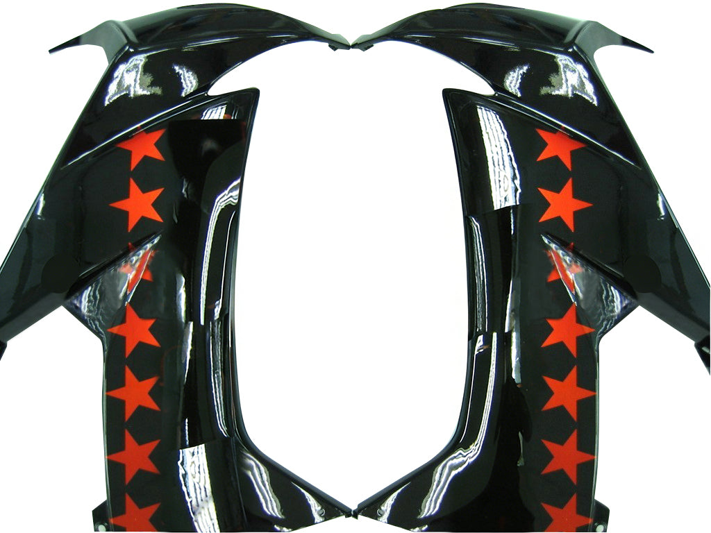 Carénages Amotopart 2008-2010 Kawasaki ZX10R Noir Orange SevenStars Generic