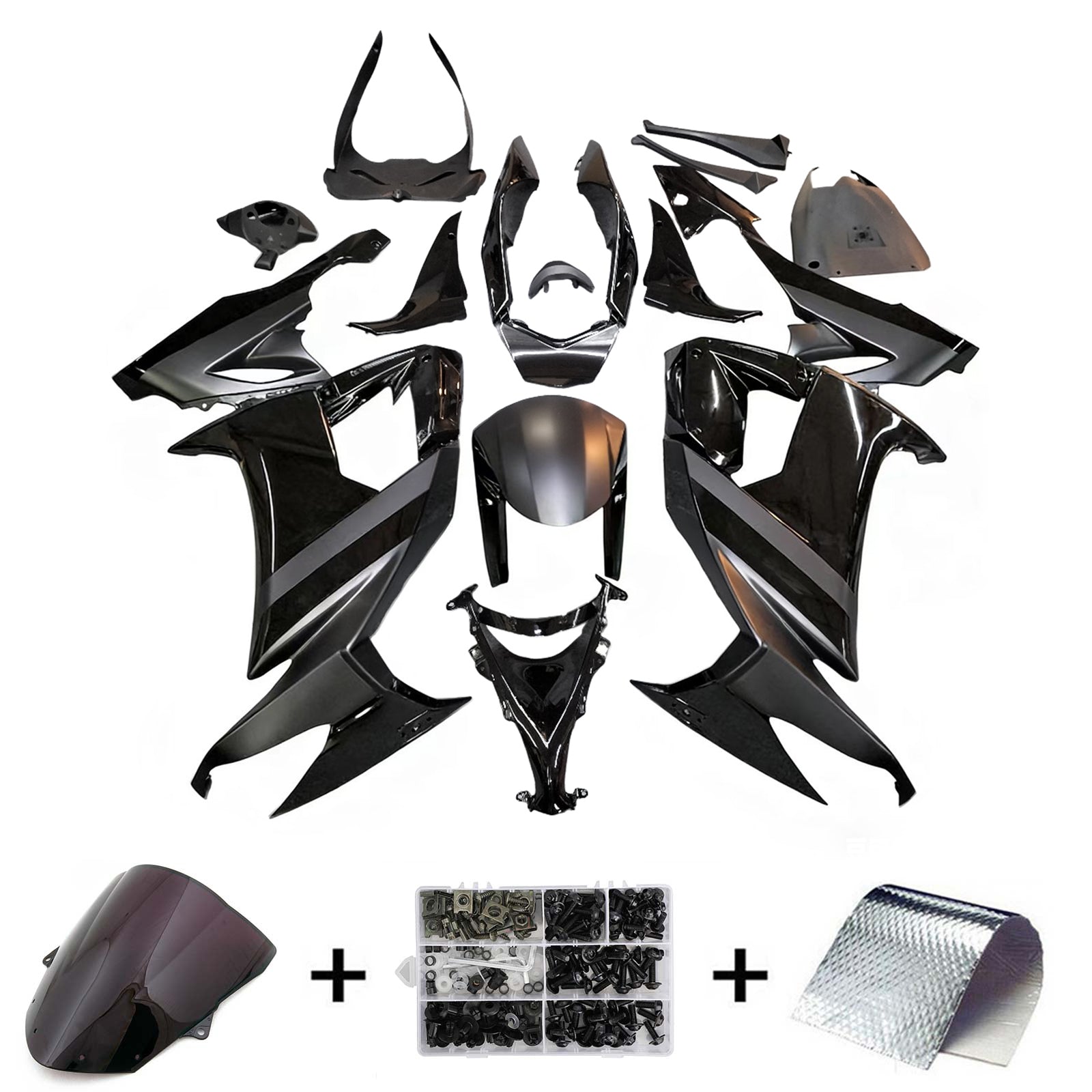 Kit de carenado Amotopart para Kawasaki ZX10R 2008-2010 Genérico