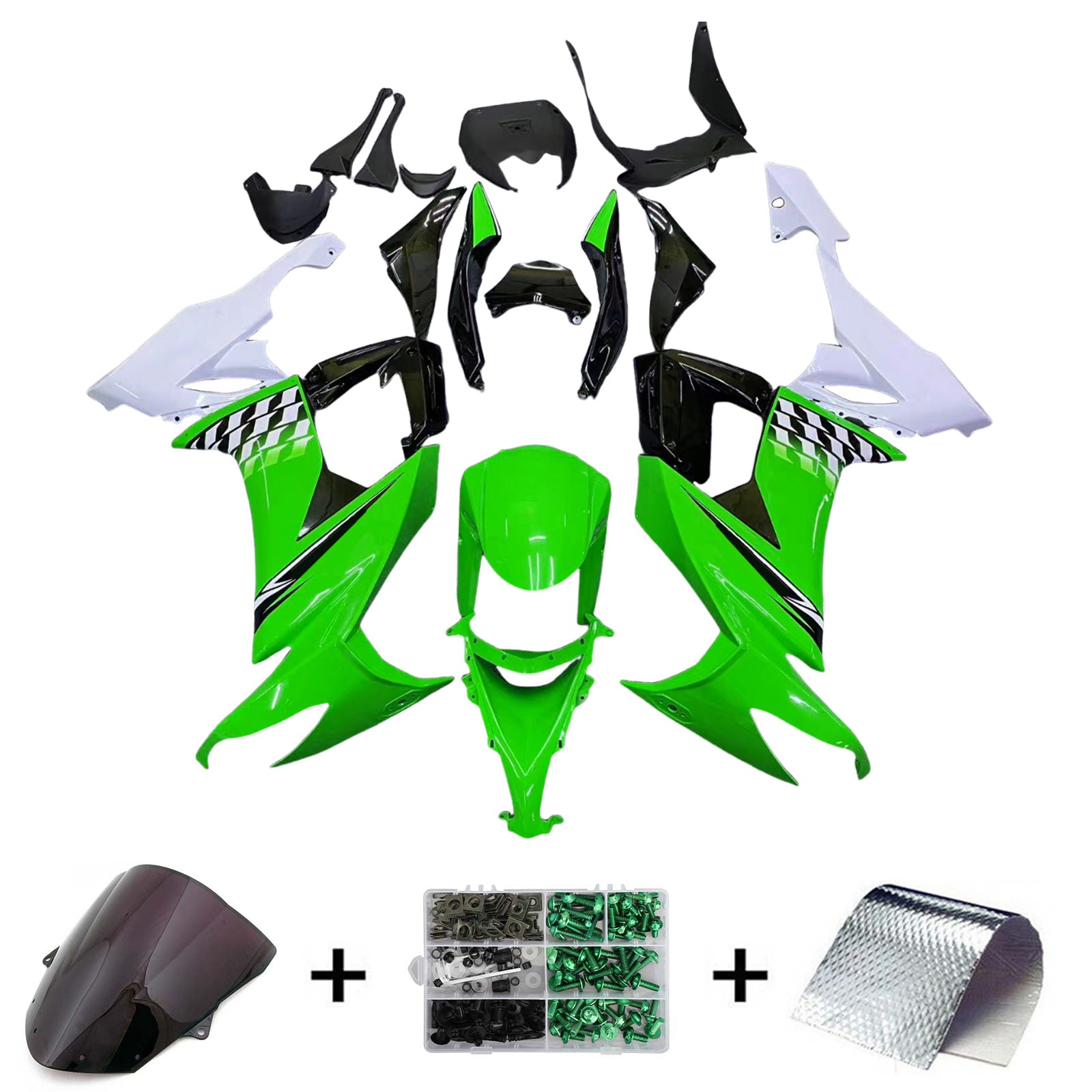 Kit de carenado Amotopart para Kawasaki ZX10R 2008-2010 Genérico