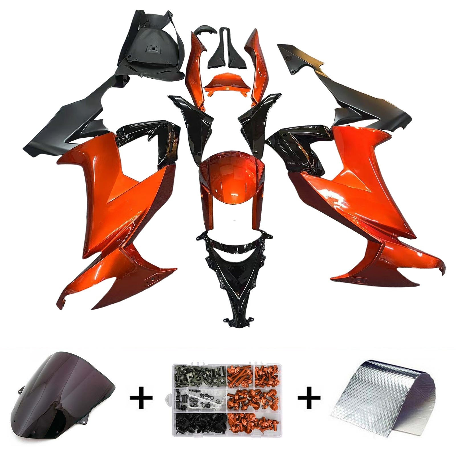 Kit de carenado Amotopart para Kawasaki ZX10R 2008-2010 Genérico