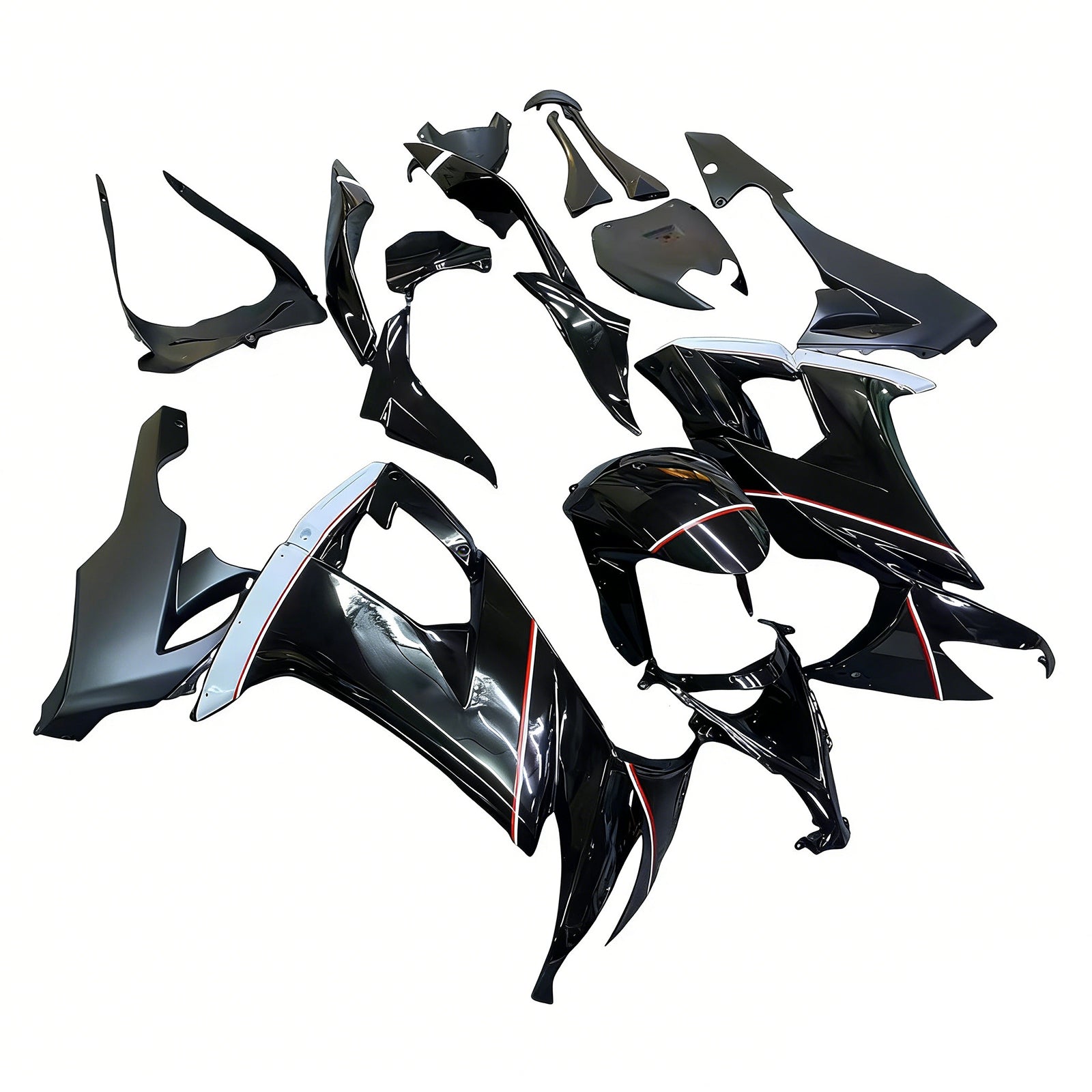 Amotopart Kawasaki ZX10R 2008-2010 Kit Carénage Carrosserie Plastique ABS