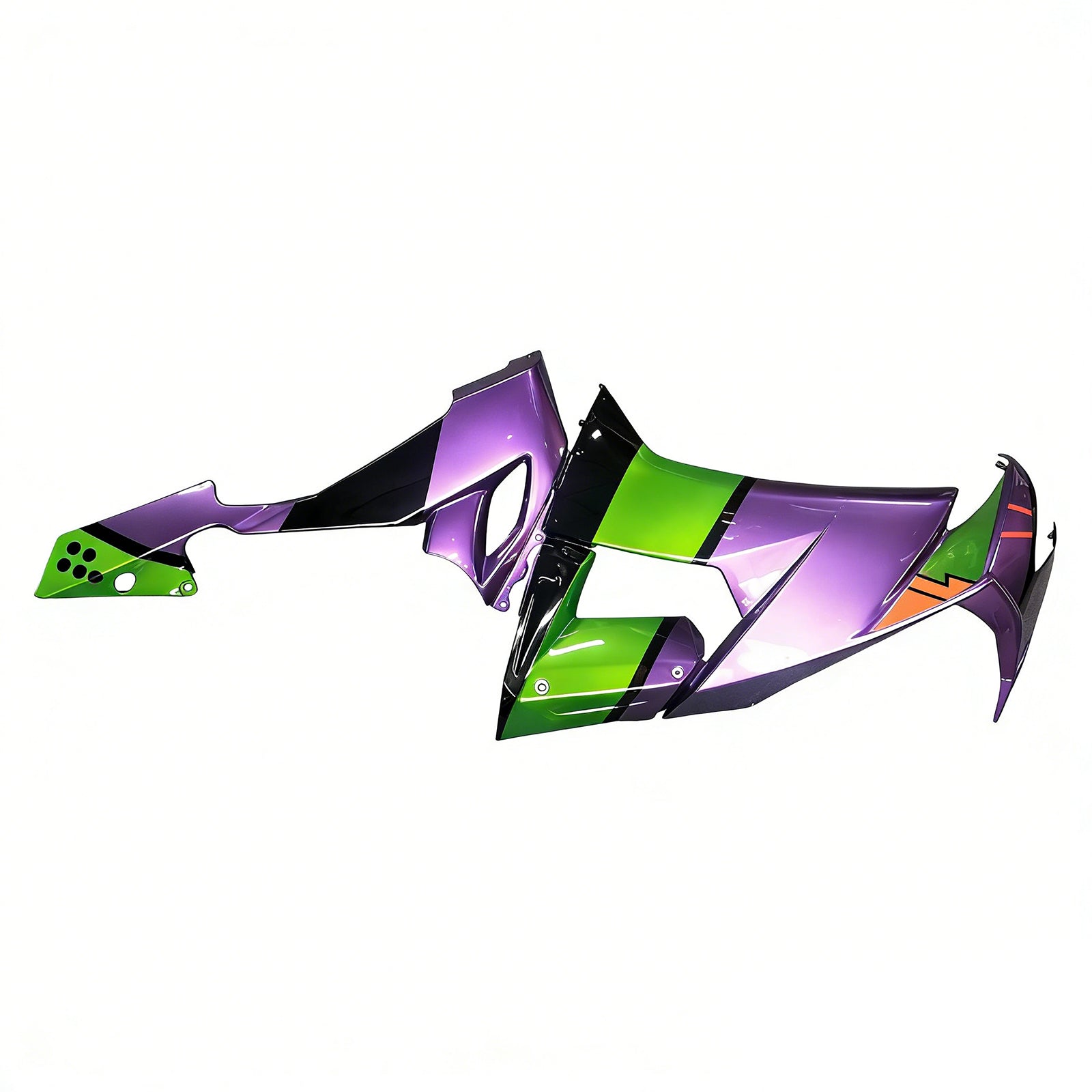 Amotopart Kawasaki ZX10R 2008-2010 kit cuadrado de plástico abdominales