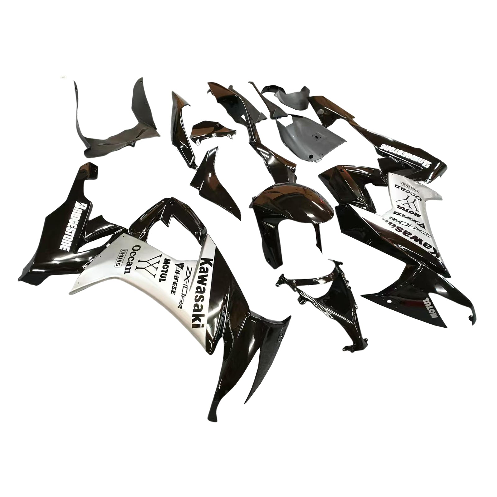 Amotopart Kawasaki ZX10R 2008-2010 ABS kunststof carrosseriekuipset