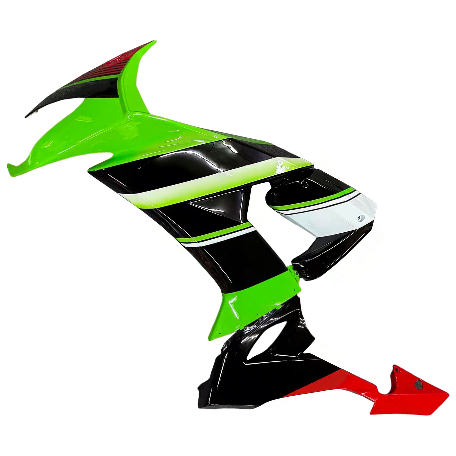 Amotopart Kawasaki ZX10R 2008-2010 Kit ABS di plastica quadrata