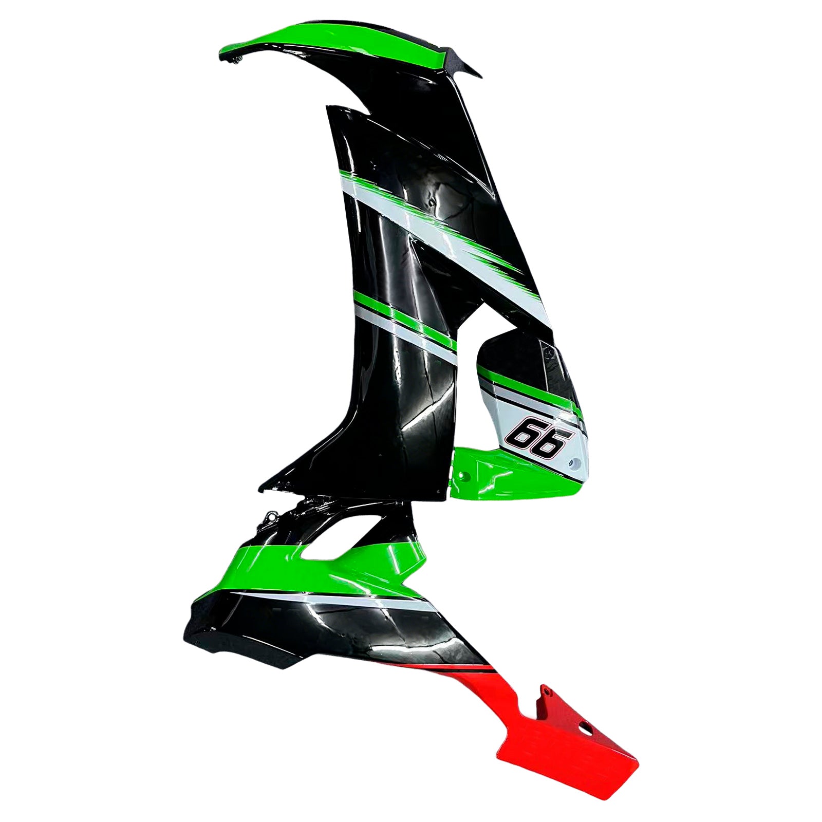 Amotopart Kawasaki ZX10R 2008-2010 Kit Carénage Carrosserie Plastique ABS