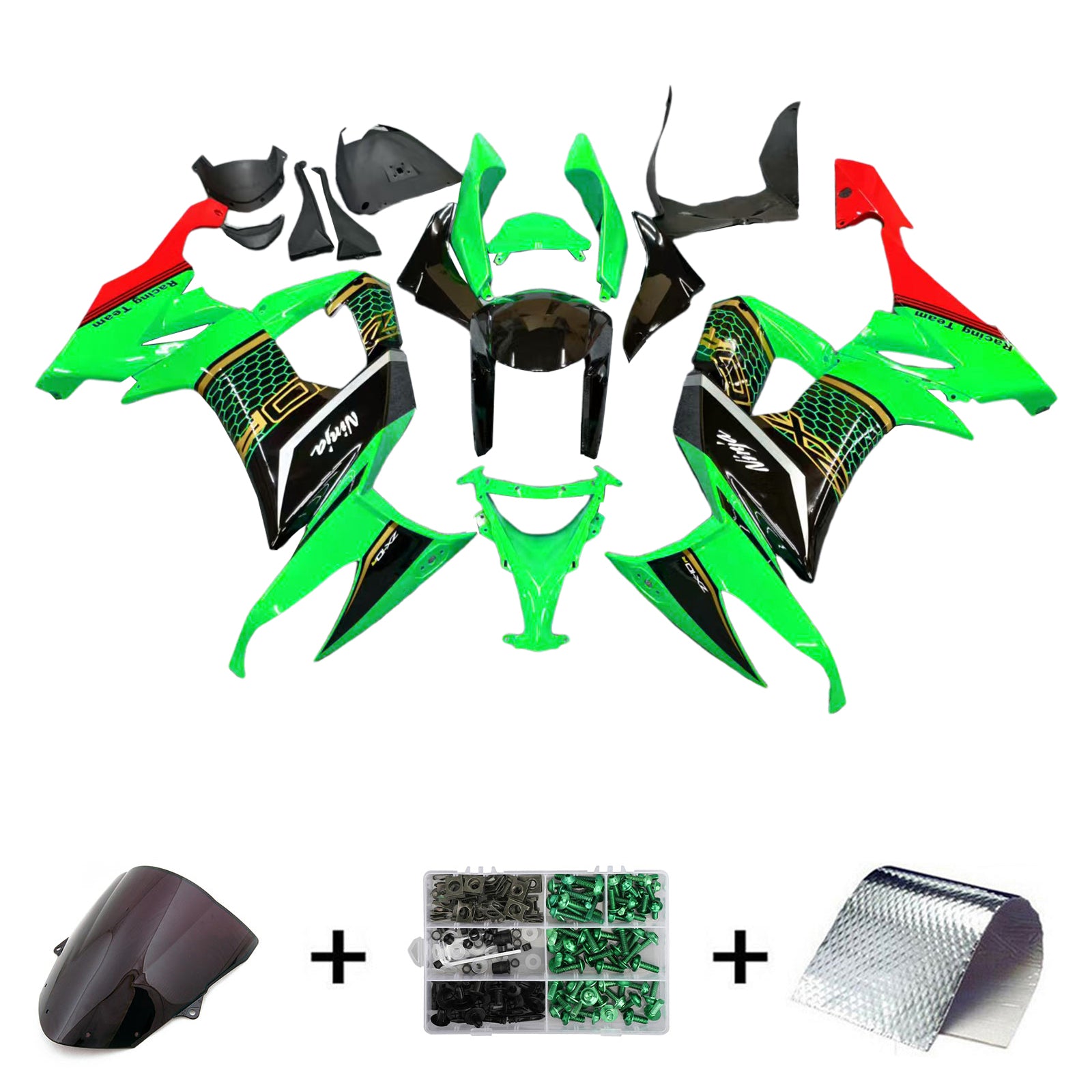 KAWASAKI ZX10R 2008-2010 INGECTION FACHING KIT, ABS plastična karoserija