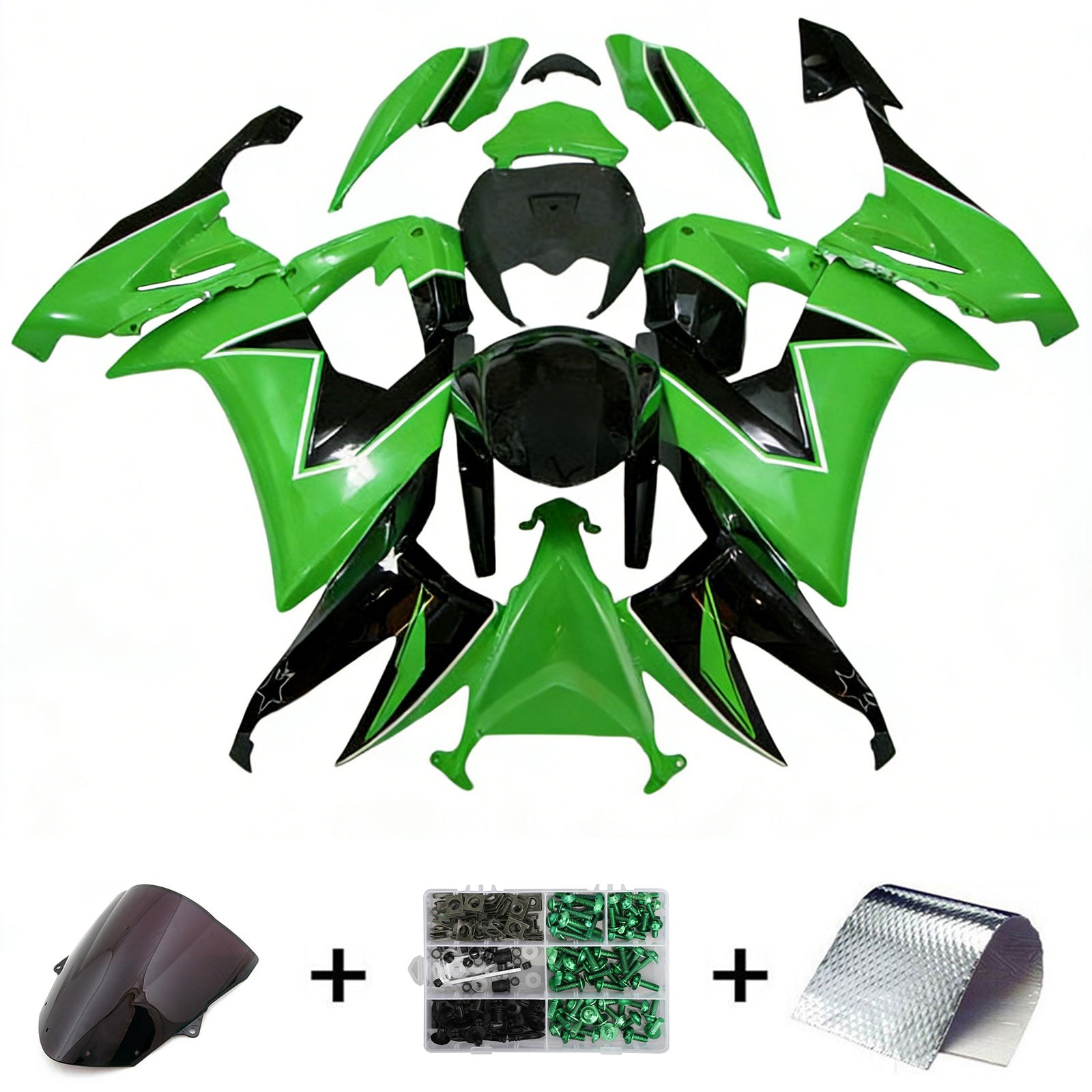 KAWASAKI ZX10R 2008-2010 INGECTION FACHING KIT, ABS plastična karoserija
