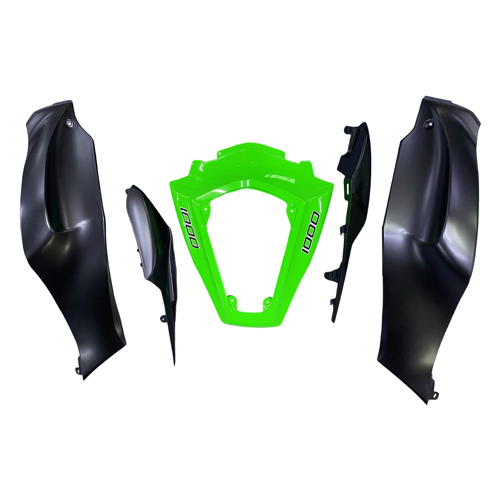 Amotopart pour Ninja ZX10R 2011-2015 vert noir carrosserie carénage ABS moulé par Injection plastique ensemble 8 # générique