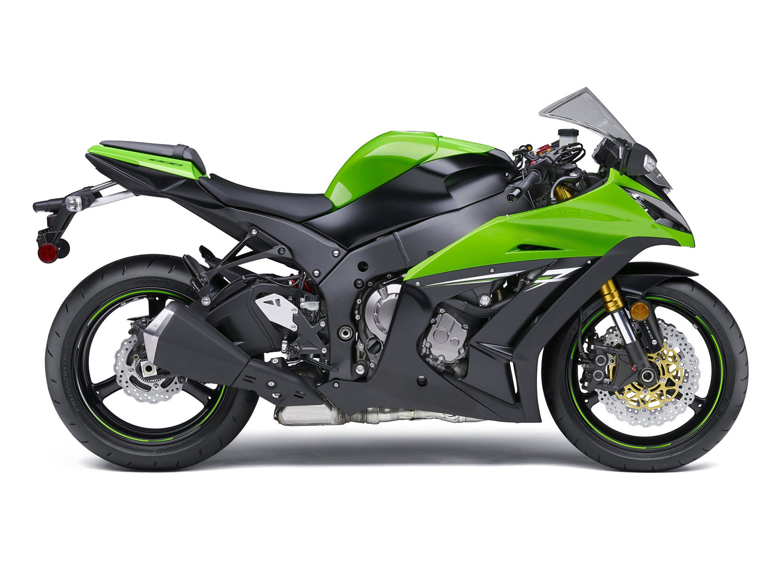 Amotopart pour Ninja ZX10R 2011-2015 vert noir carrosserie carénage ABS moulé par Injection plastique ensemble 8 # générique