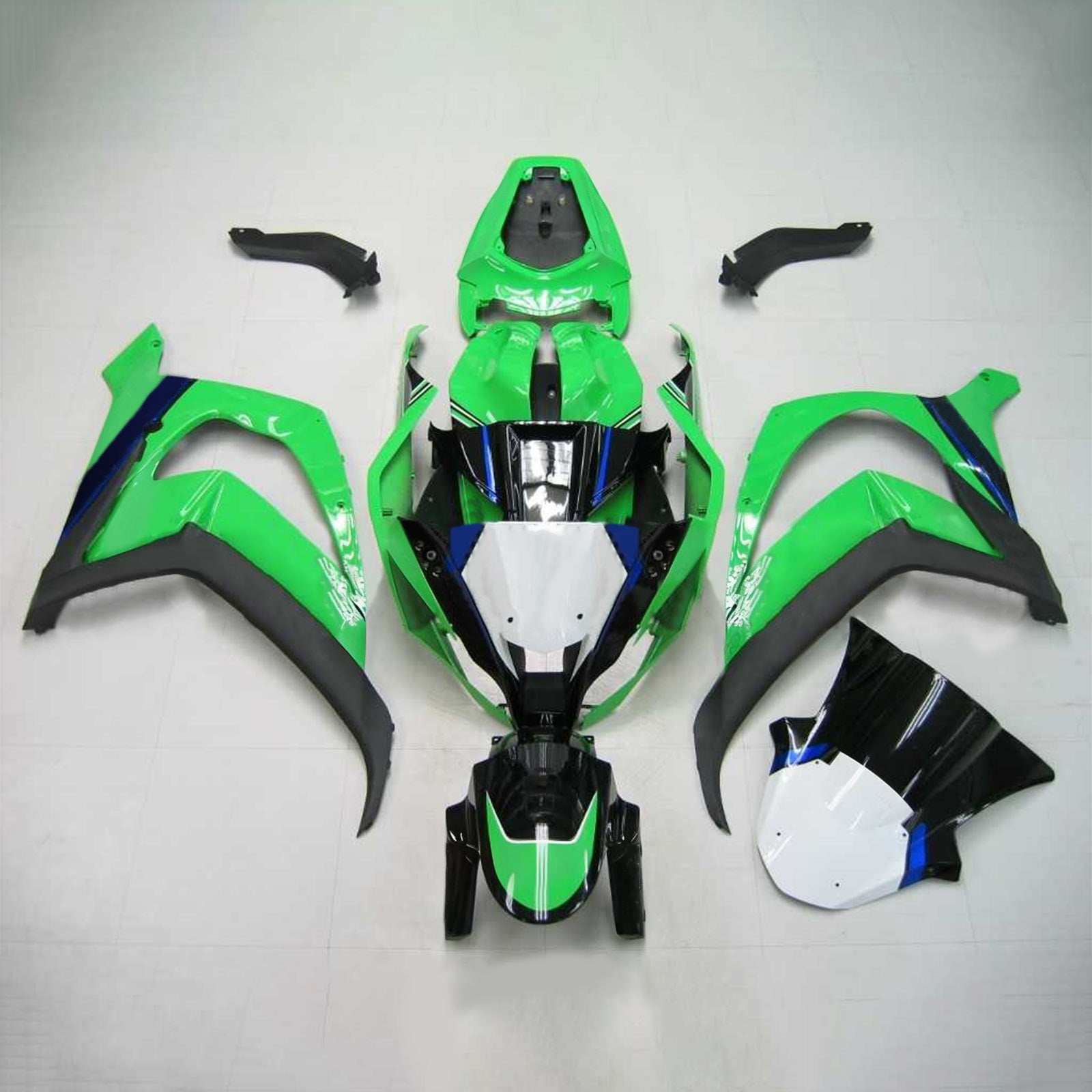 Kit de carenado de inyección de carrocería Kawasaki ZX10R 2011-2015, plástico Abs equipado