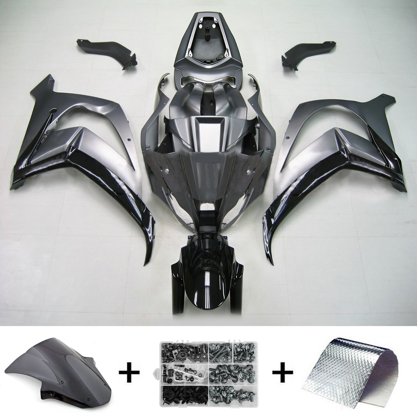 2011-2015 Kawasaki ZX10R Kit de carénage d'injection Bodywork Abs en plastique ajusté