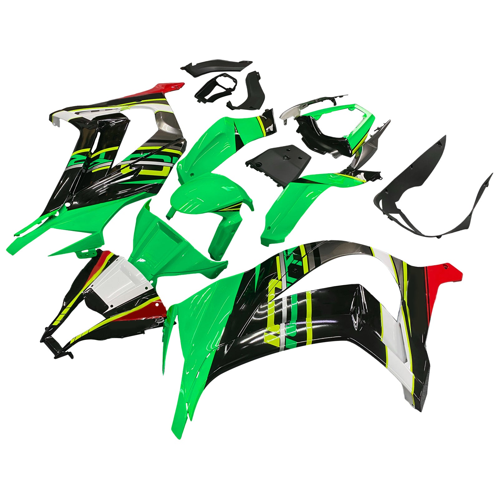 2011-2015 Kawasaki ZX10R Injectie-kit van carrosserie-buikspieren in aangepast plastic