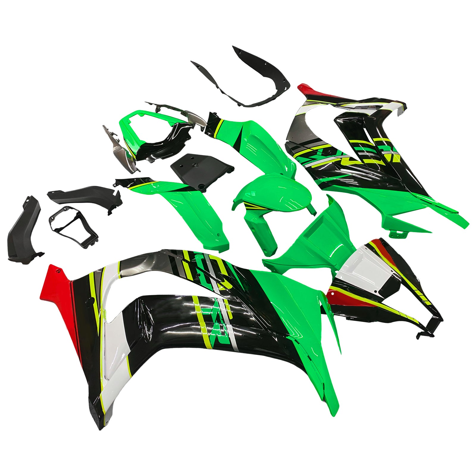 2011-2015 Kawasaki ZX10R Injectie-kit van carrosserie-buikspieren in aangepast plastic