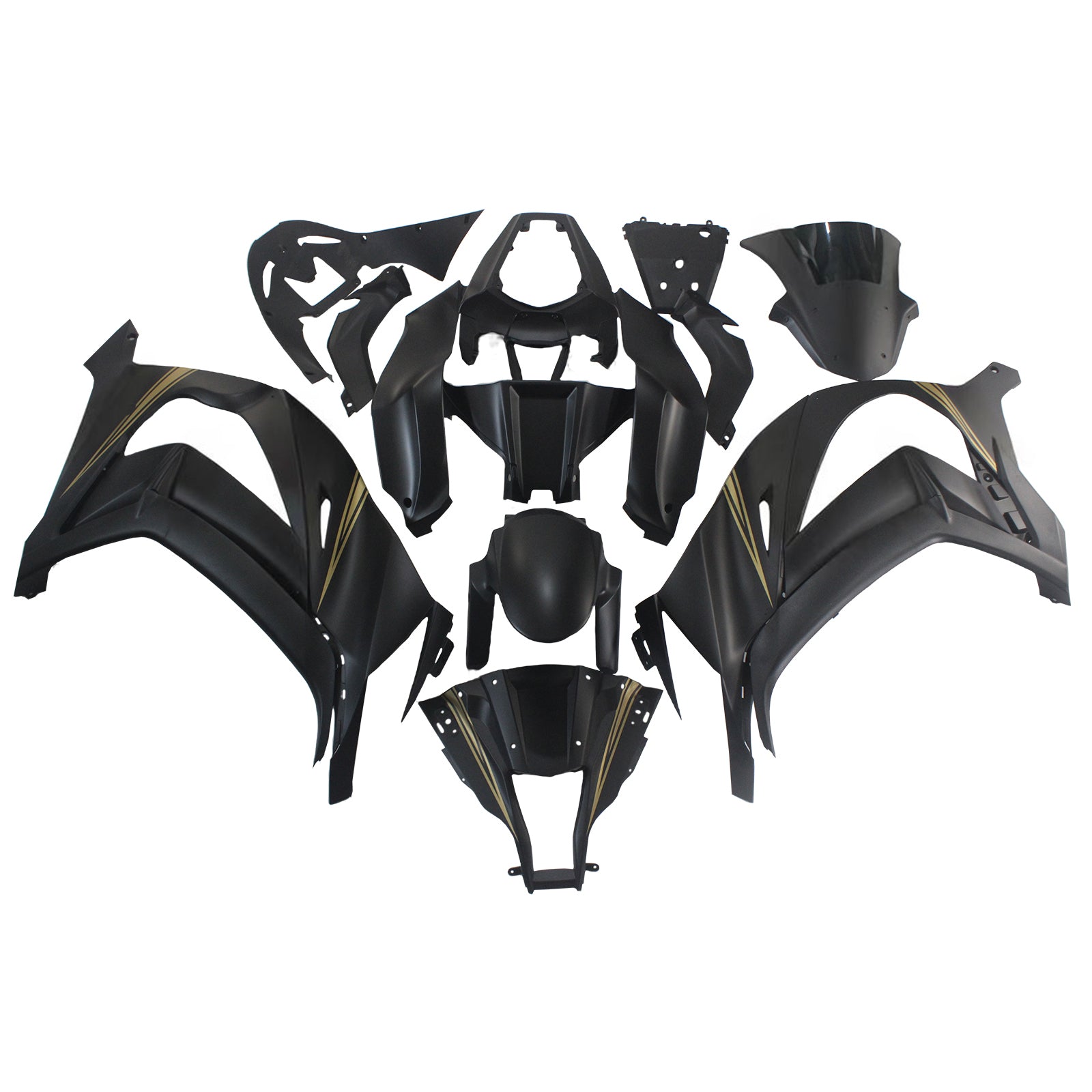 2011-2015 Kawasaki ZX10R Kit de carénage d'injection Bodywork Abs en plastique ajusté