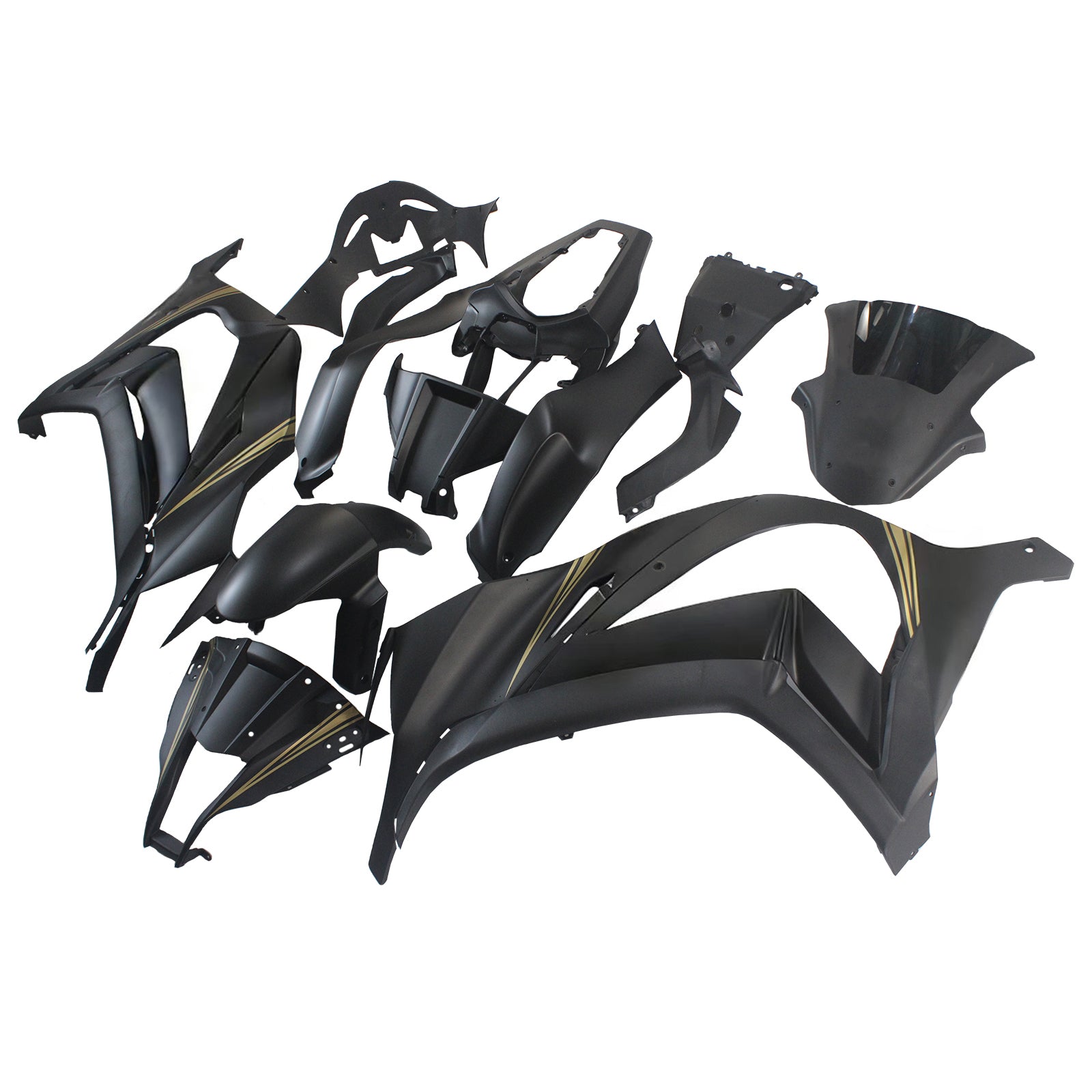 2011-2015 Kawasaki ZX10R Kit de carénage d'injection Bodywork Abs en plastique ajusté