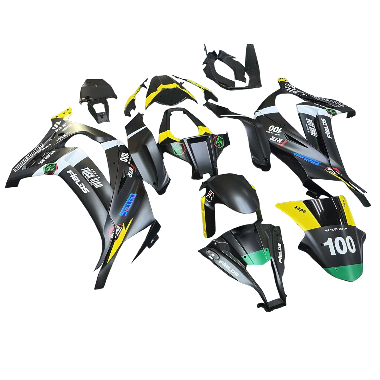 Amotopart Kawasaki ZX10R 2011-2015 ABS kunststof carrosseriekuipset