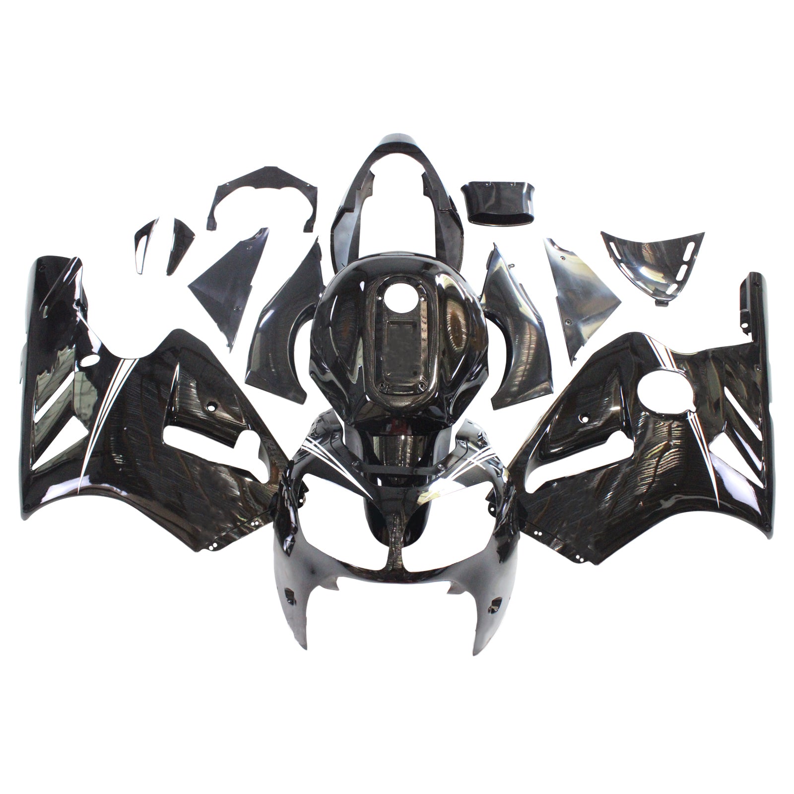 Kit de carenado de inyección de carrocería de plástico ABS Kawasaki ZX12R 2000-2001