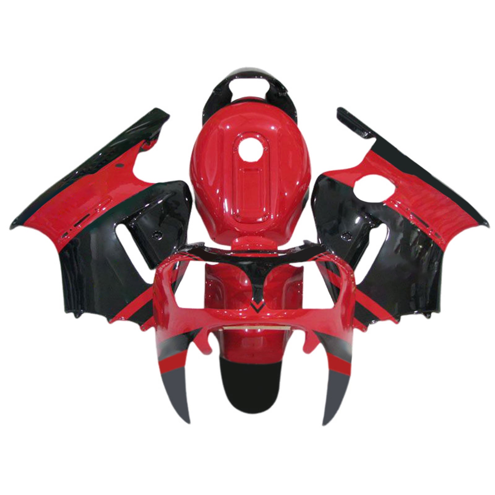 2000-2001 Kawasaki ZX12R Kit de carénage d'injection carrosserie plastique ABS