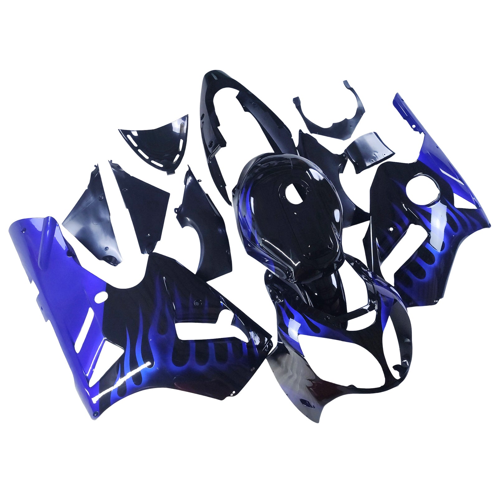 2000-2001 Kawasaki ZX12R Kit de carénage d'injection carrosserie plastique ABS