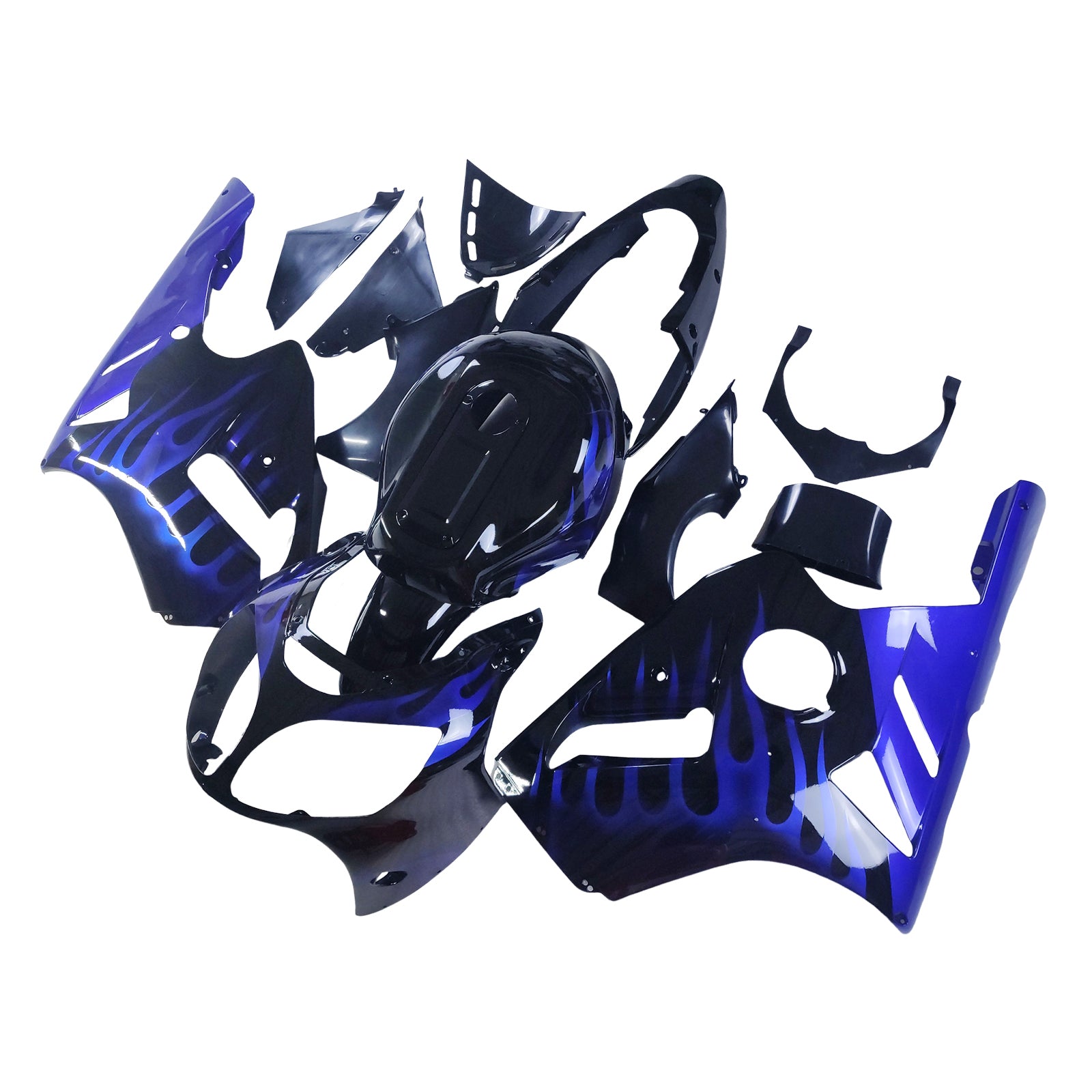 2000-2001 Kawasaki ZX12R Kit de carénage d'injection carrosserie plastique ABS