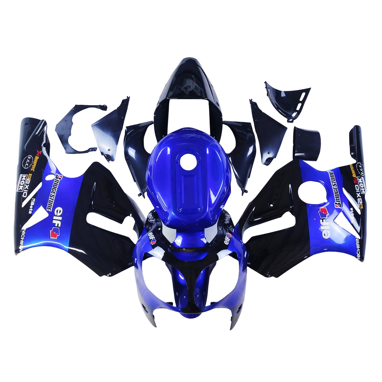 2000-2001 KAWASAKI ZX12R KIT Injekcije Corrier Plastic ABS