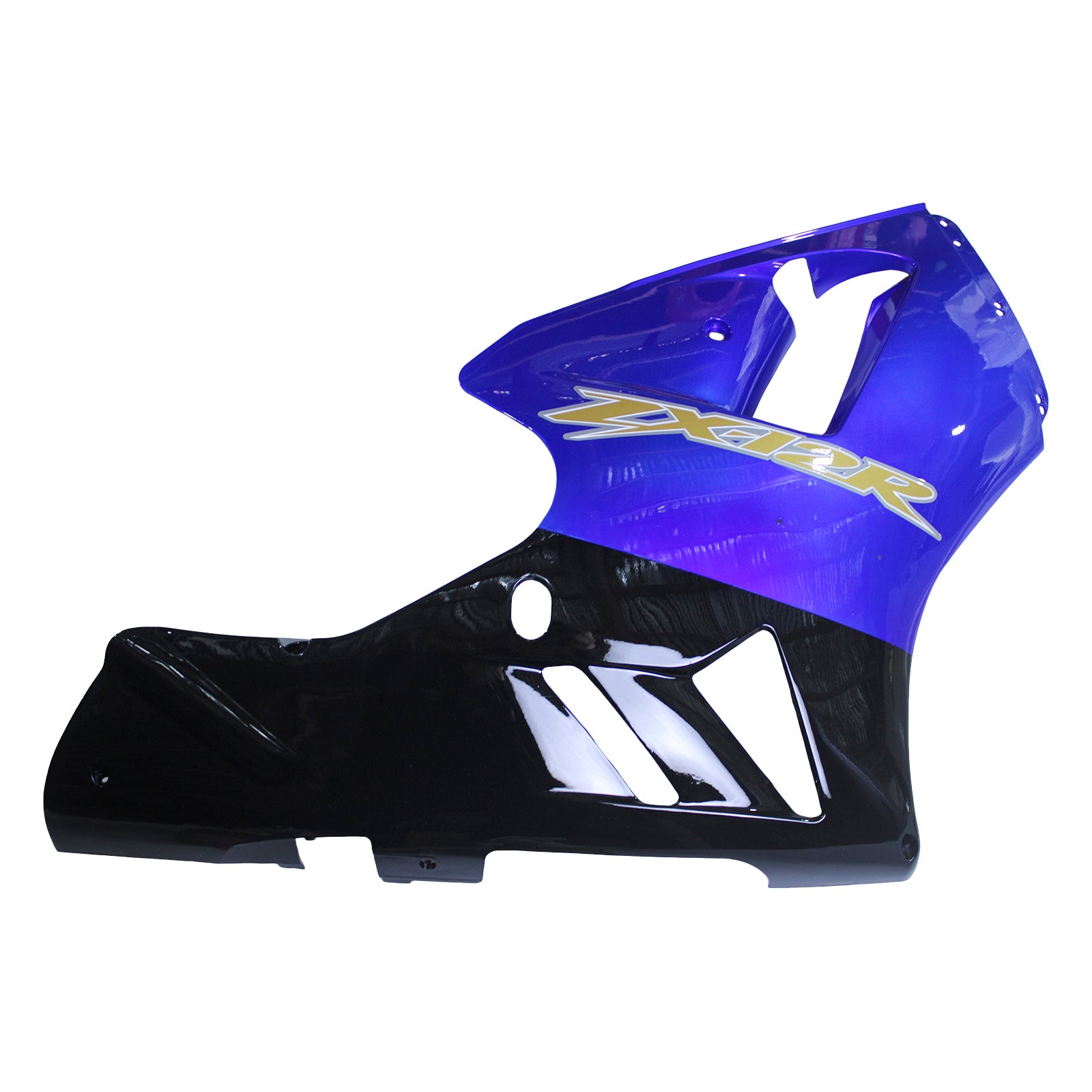 Amotopart dla Ninja ZX12R 2002-2005 niebieski czarny nadwozie Fairing ABS zestaw formowany wtryskowo z tworzywa sztucznego 1 # Generic