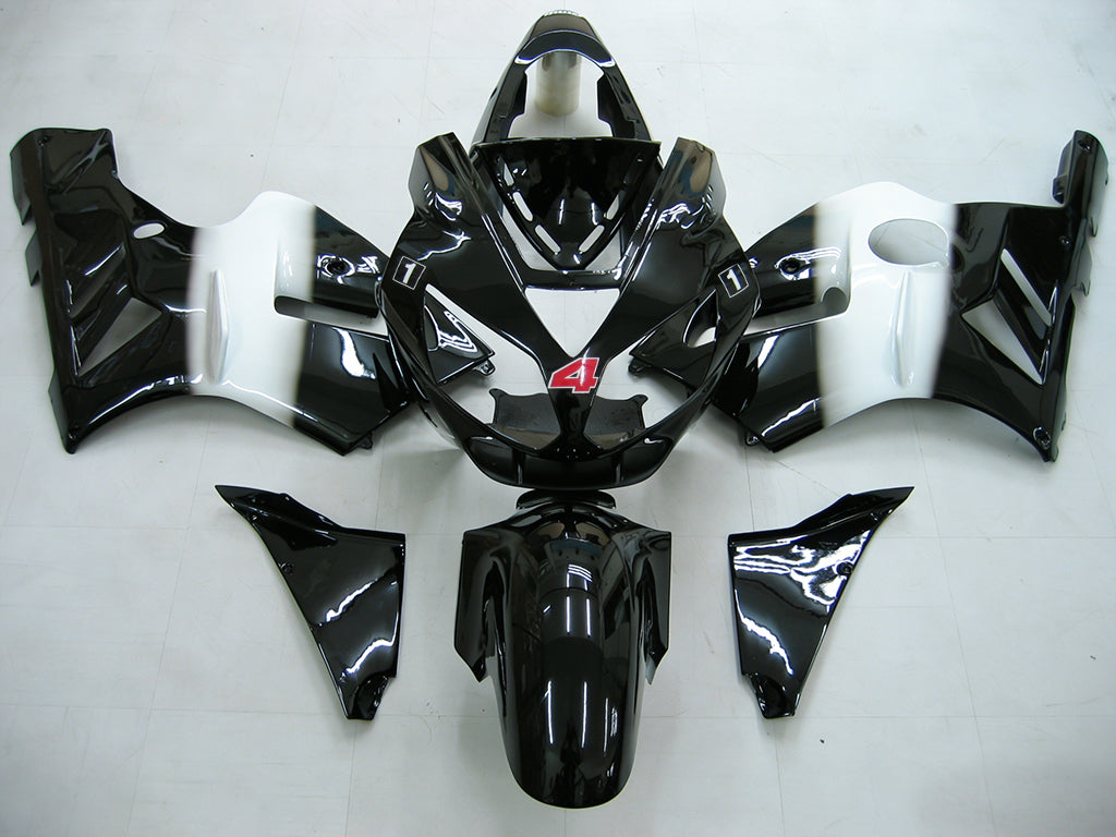 Amotopart Fairings 2002-2005 Kawasaki ZX12R Ninja Black White Generic