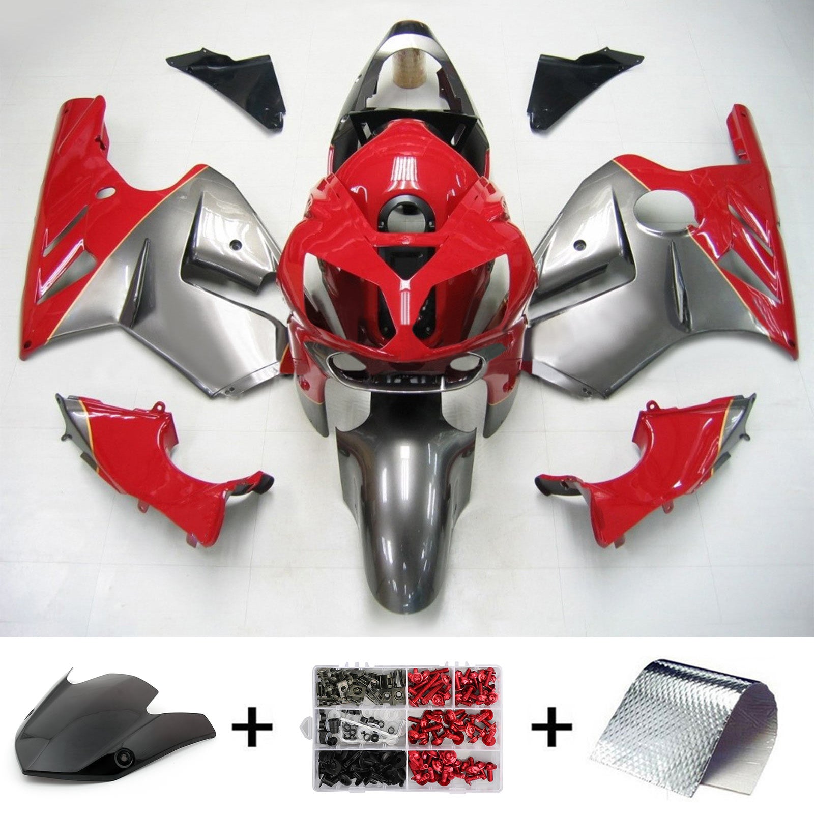 Vbrizgavanje kompleta za karoserijo plastični abs, ki je primeren za Kawasaki ZX12R 2002-2005