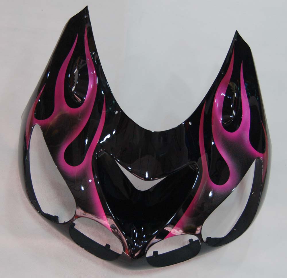 Amotopart pour Ninja ZX14R 2006-2011 carénage de carrosserie noir et violet ensemble de plastiques moulés par Injection ABS 4 # générique