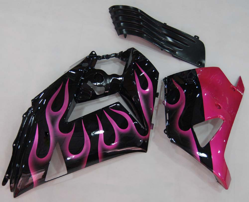 Amotopart pour Ninja ZX14R 2006-2011 carénage de carrosserie noir et violet ensemble de plastiques moulés par Injection ABS 4 # générique