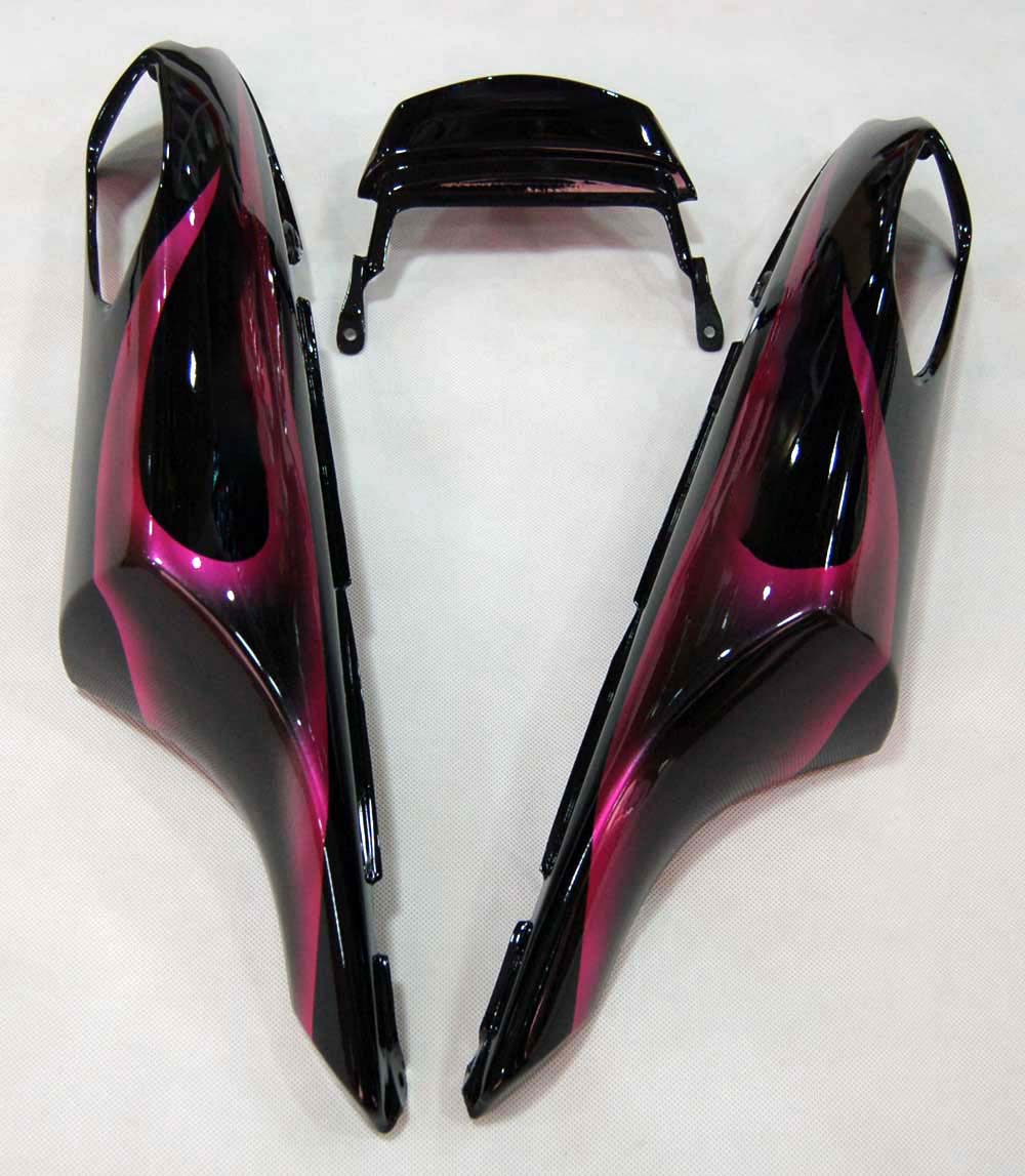 Amotopart pour Ninja ZX14R 2006-2011 carénage de carrosserie noir et violet ensemble de plastiques moulés par Injection ABS 4 # générique