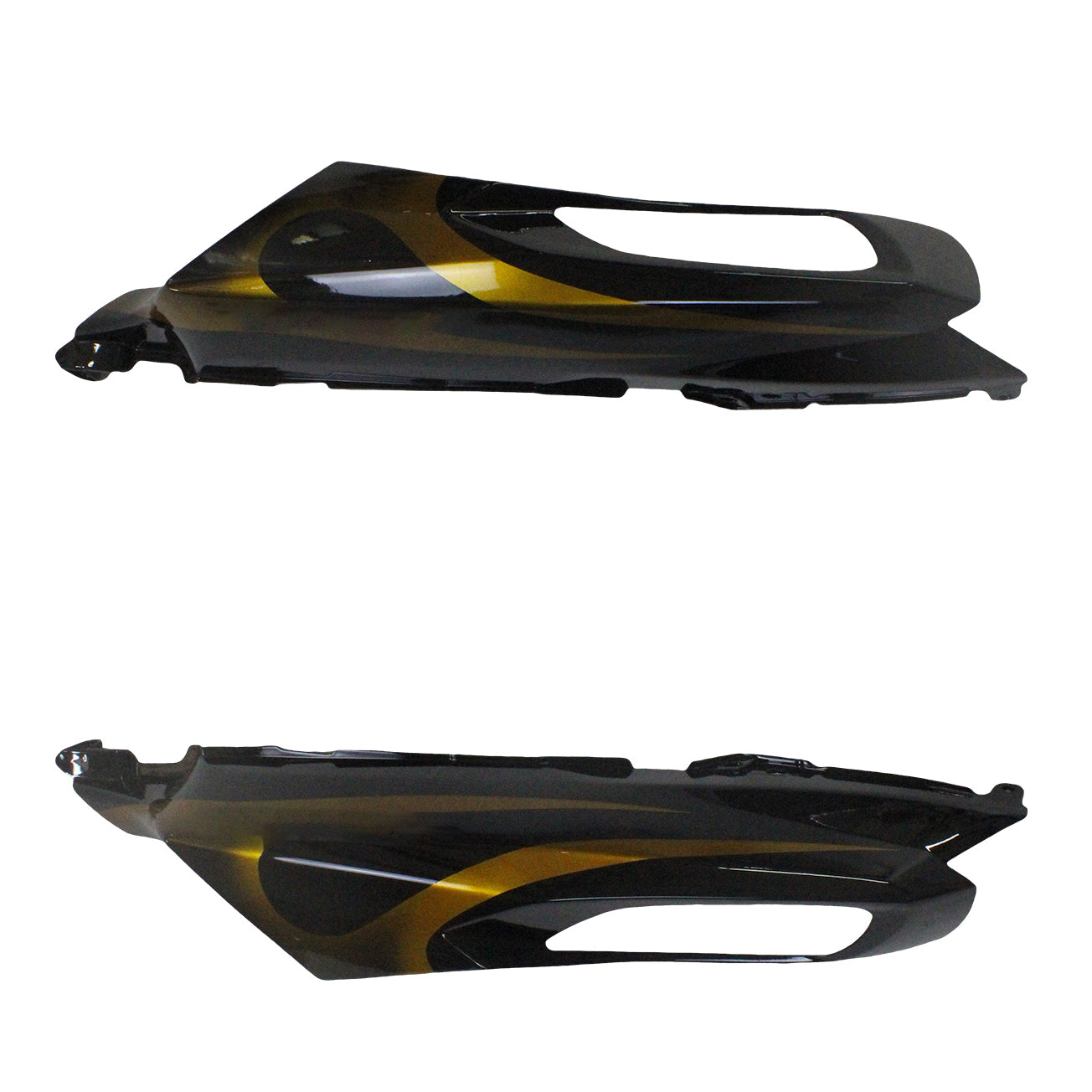 Amotopart pour Ninja ZX14R 2006-2011 noir et or flamme carrosserie carénage ABS moulé par Injection plastique ensemble 6 # générique