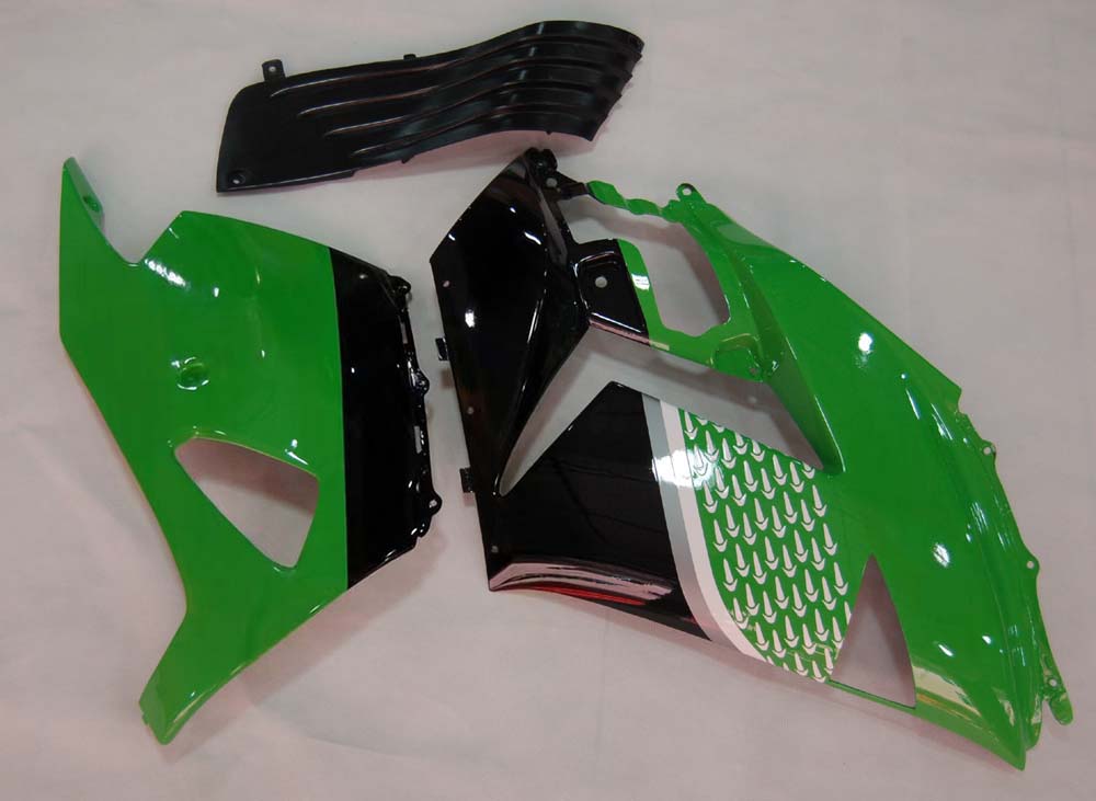 Carene Amotopart 2006-2011 Kawasaki ZX14R Verde Nero No.56 Nakano Generico