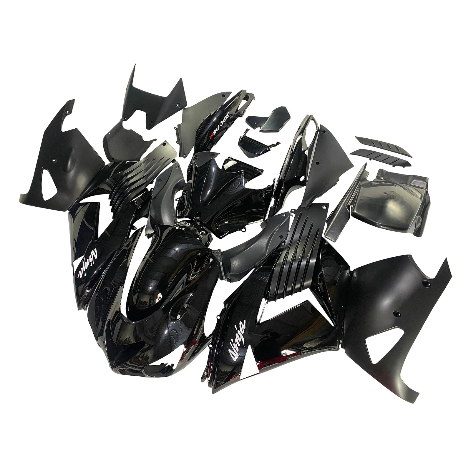 Amotopart dla Ninja ZX14R 2006-2011 zielony czarny nadwozie Fairing ABS formowany wtryskowo zestaw z tworzywa sztucznego 8 # Generic