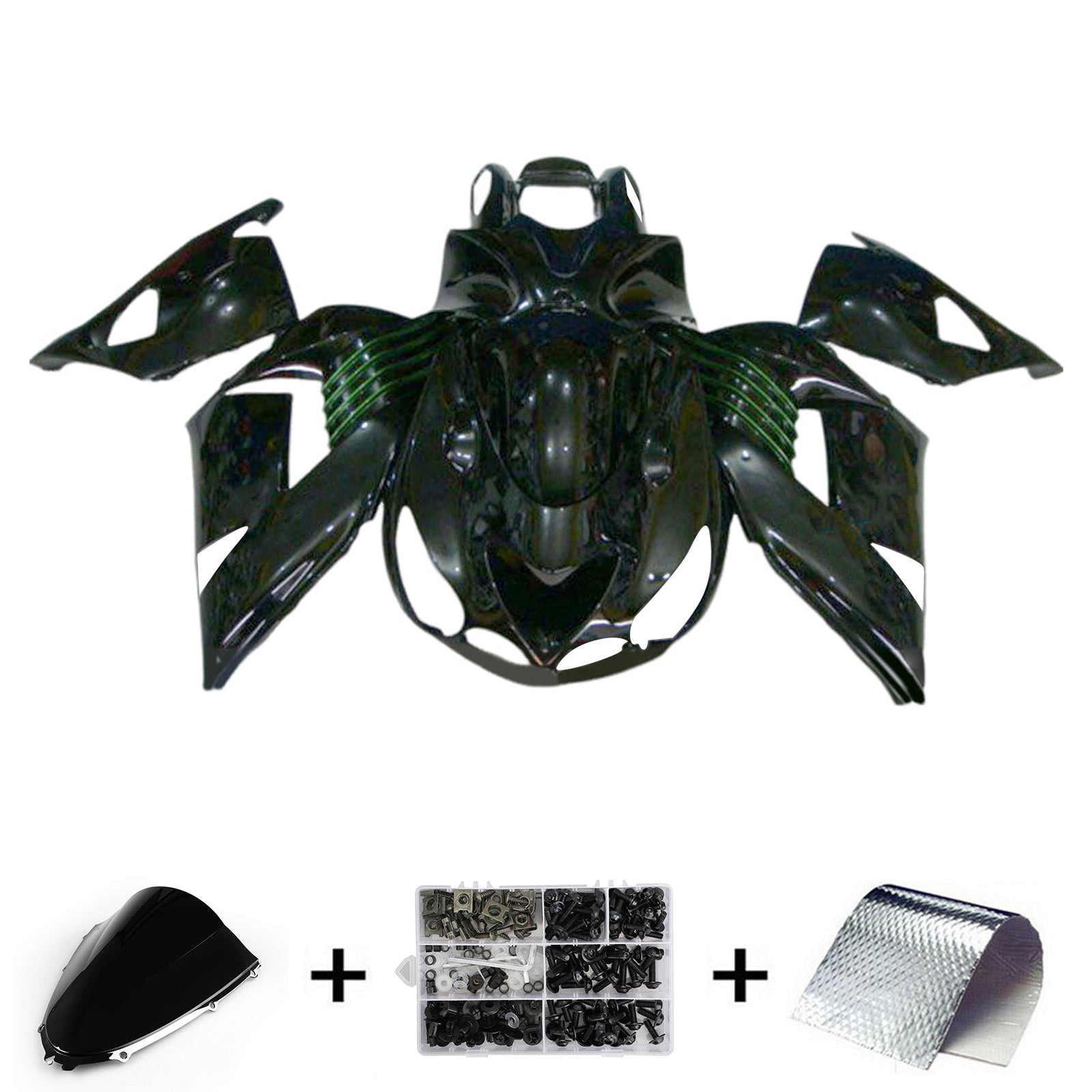 Kit de carénage d'injection Kawasaki ZX14R ZZR1400 2006-2011