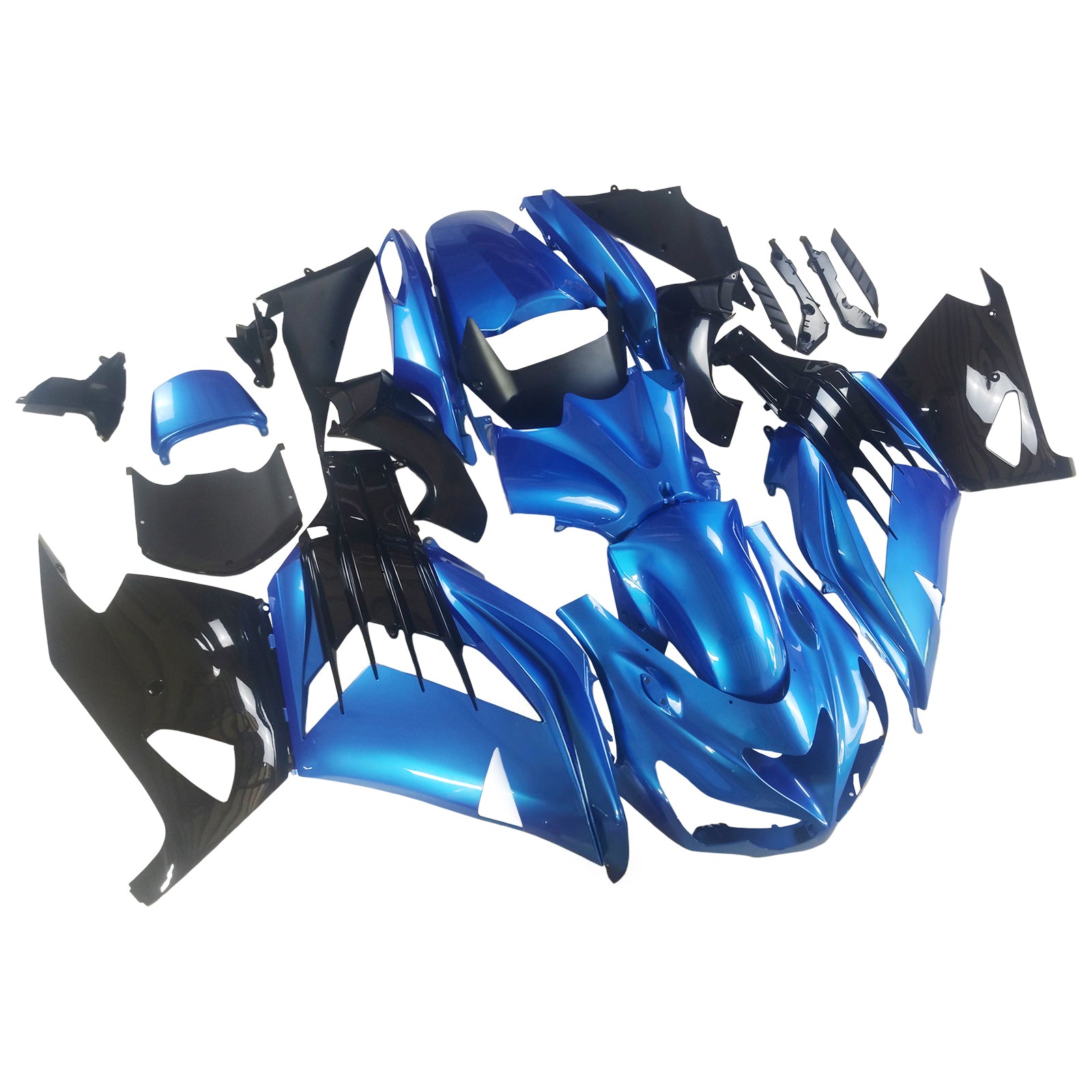 Plastikowe owiewki Amotopart 2012-2021 Kawasaki ZX14R Ninja Blue Generic
