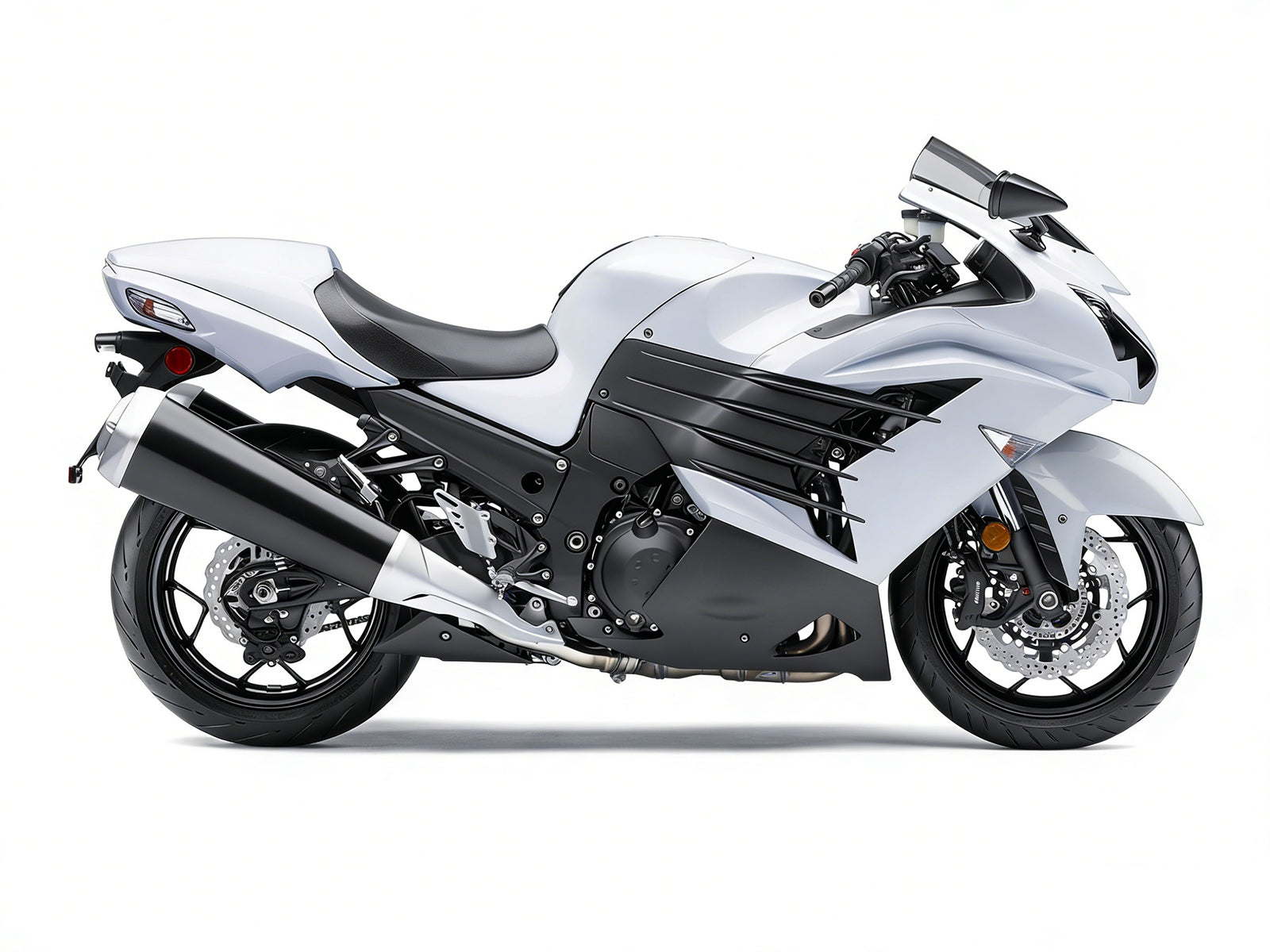 Amotopart Carénages Plastiques 2012-2021 Kawasaki ZX14R Ninja White Generic