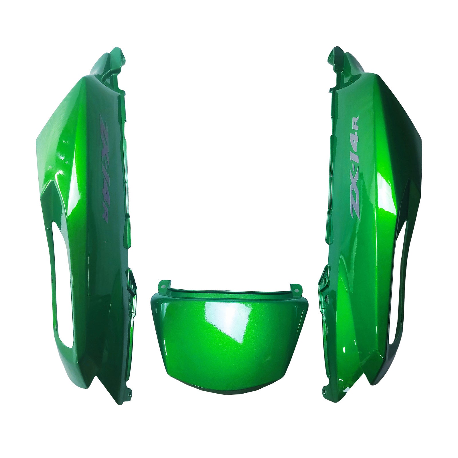 Amotopart dla Ninja ZX14R 2012-2021 zielone nadwozie Fairing zestaw formowany wtryskowo z tworzywa ABS 6 # Generic