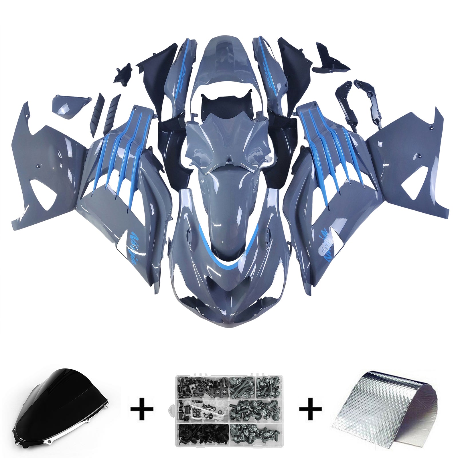 Kit de carénage d'injection Kawasaki ZX14R ZZR1400 2012-2022