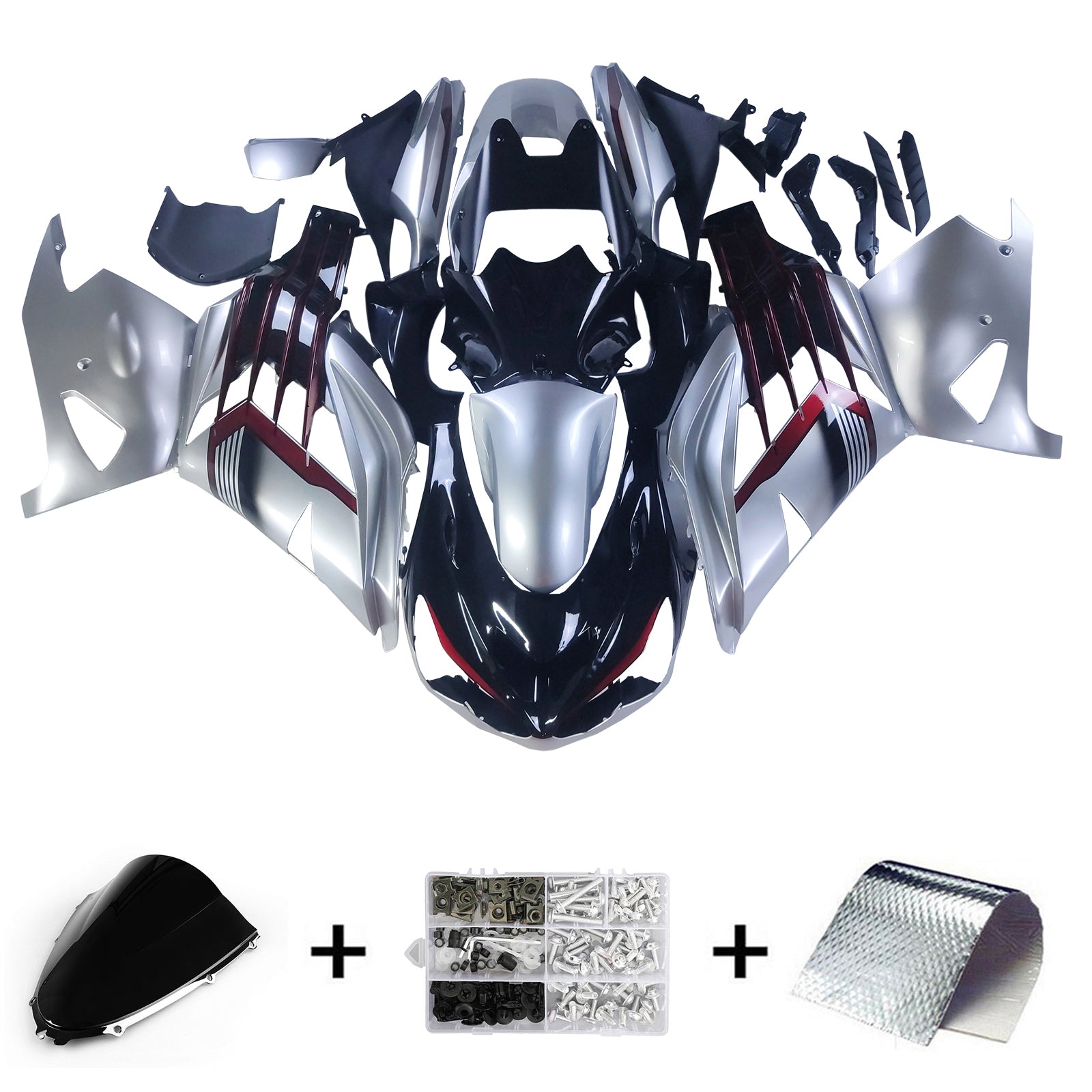 Kit de carénage d'injection Kawasaki ZX14R ZZR1400 2012-2022
