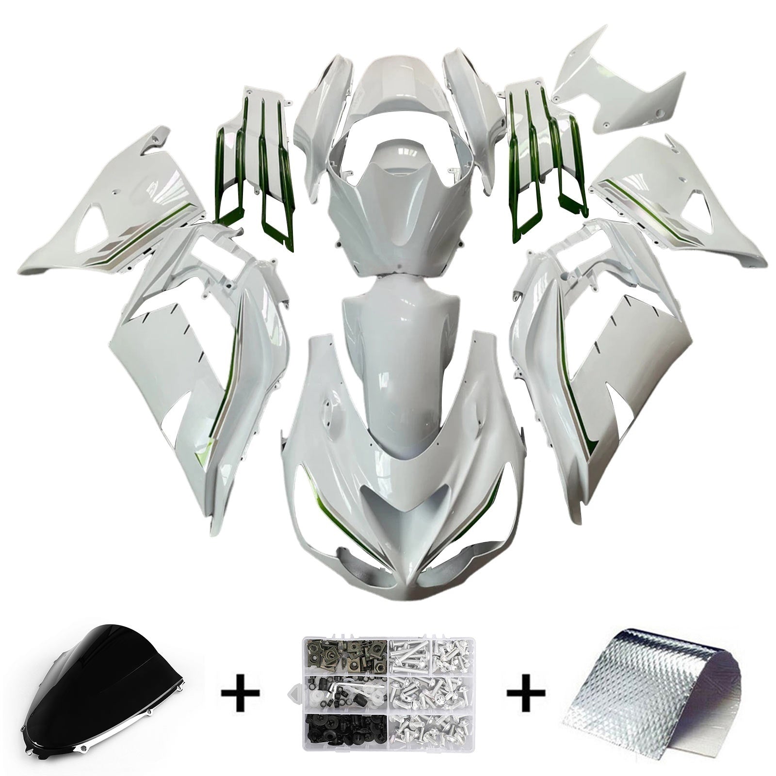 Kit de carénage d'injection Kawasaki ZX14R ZZR1400 2012-2022